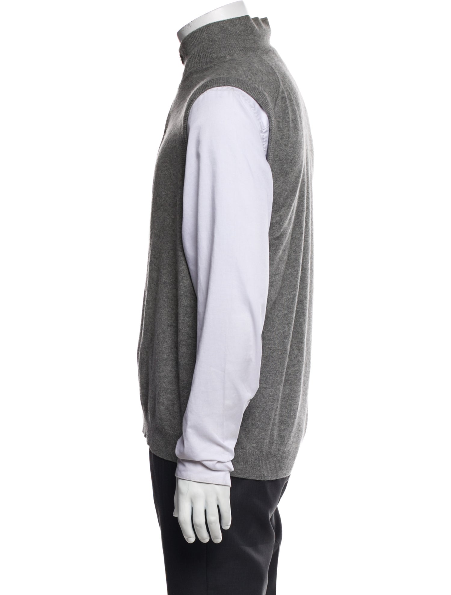 Brunello Cucinelli Cashmere Mock Neck Sweater Vest