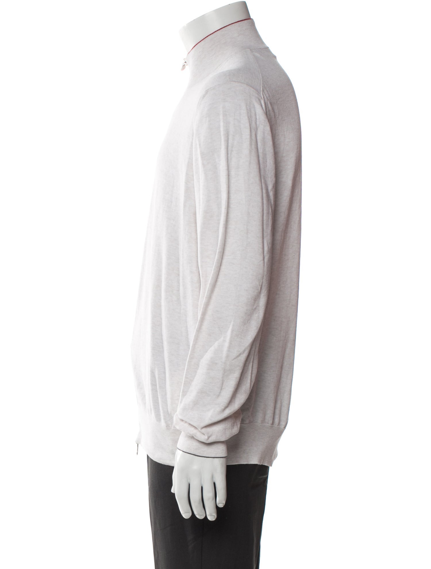 Brunello Cucinelli Mock Neck Long Sleeve Cardigan