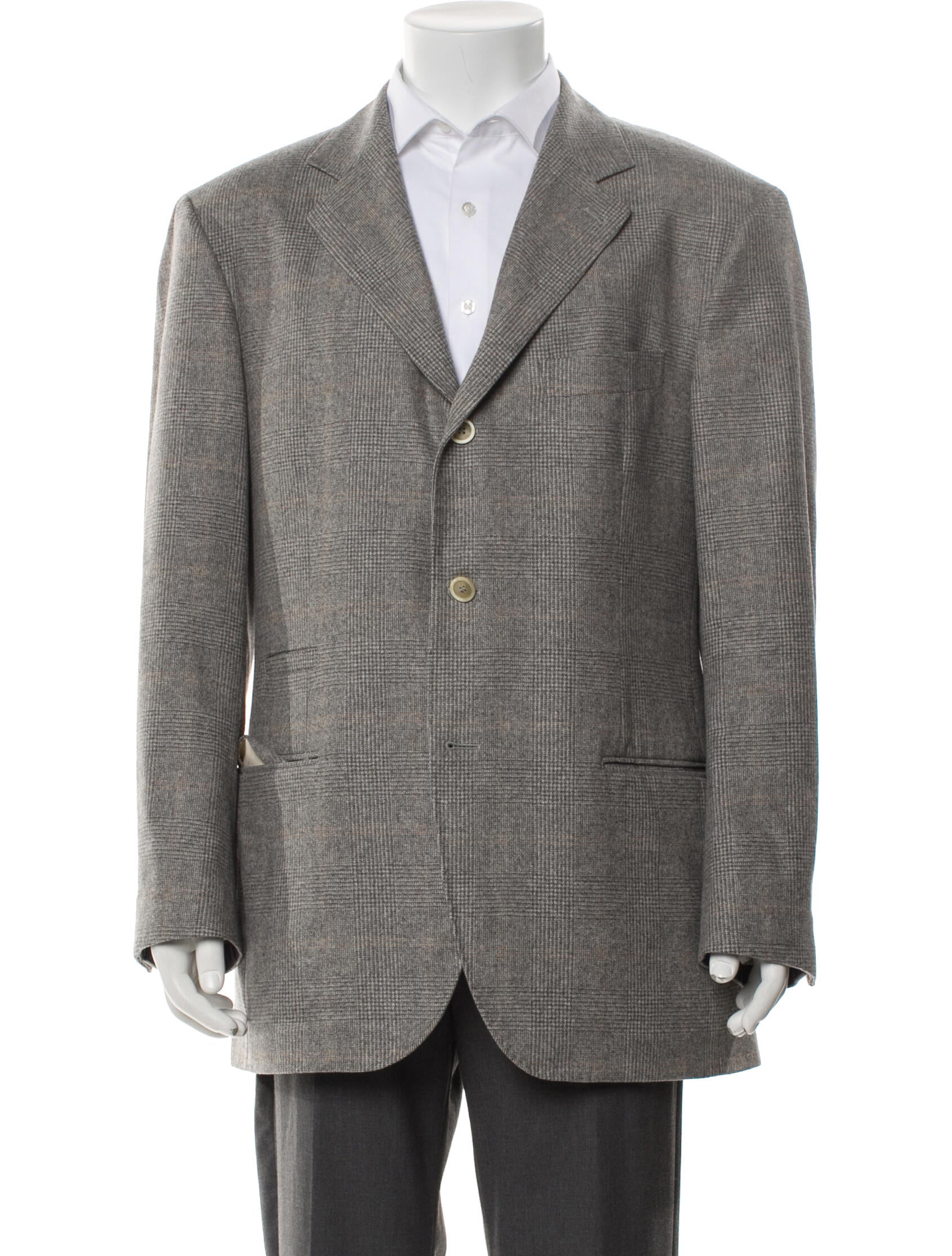 Brunello Cucinelli Plaid Print Blazer