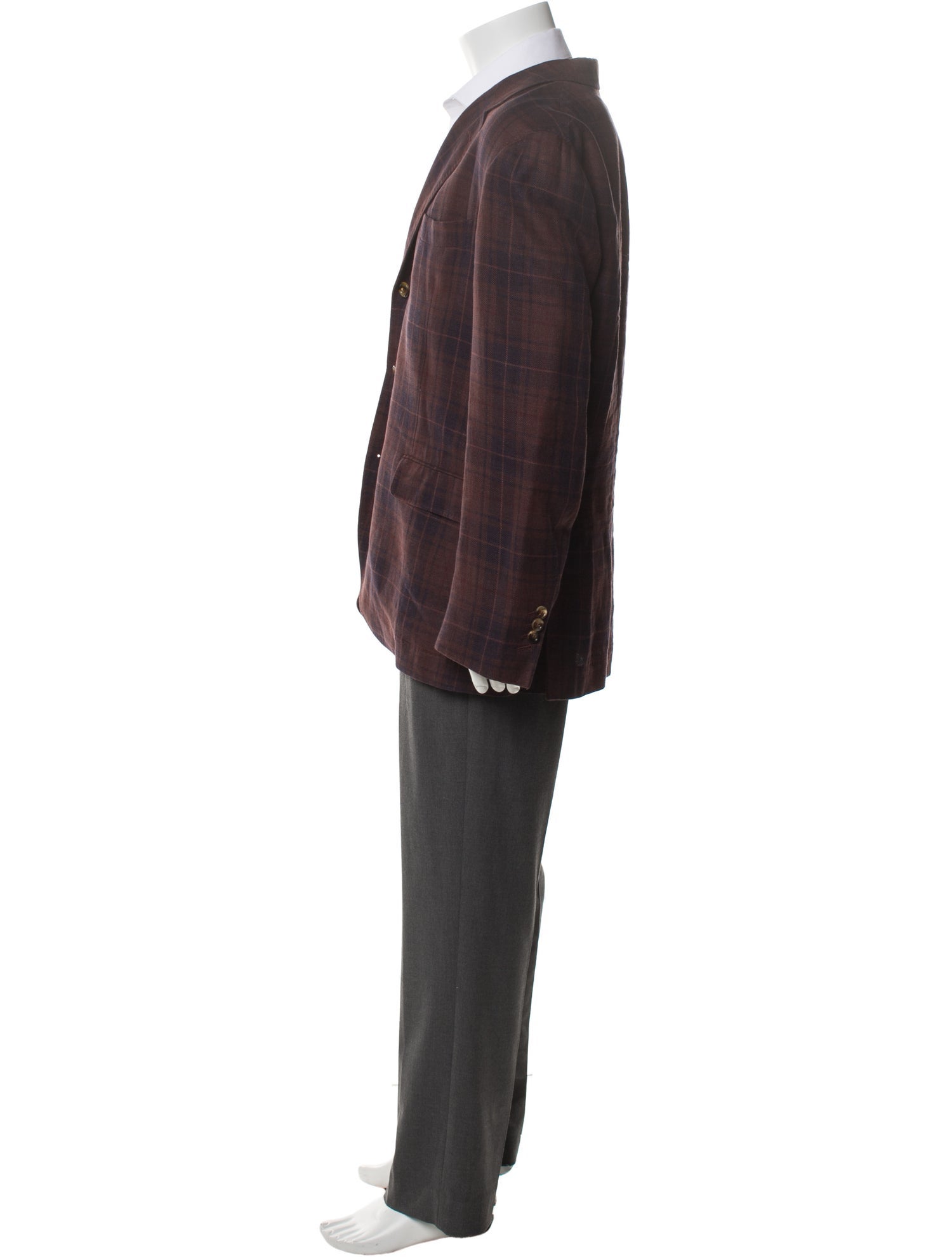 Brunello Cucinelli Plaid Print Blazer