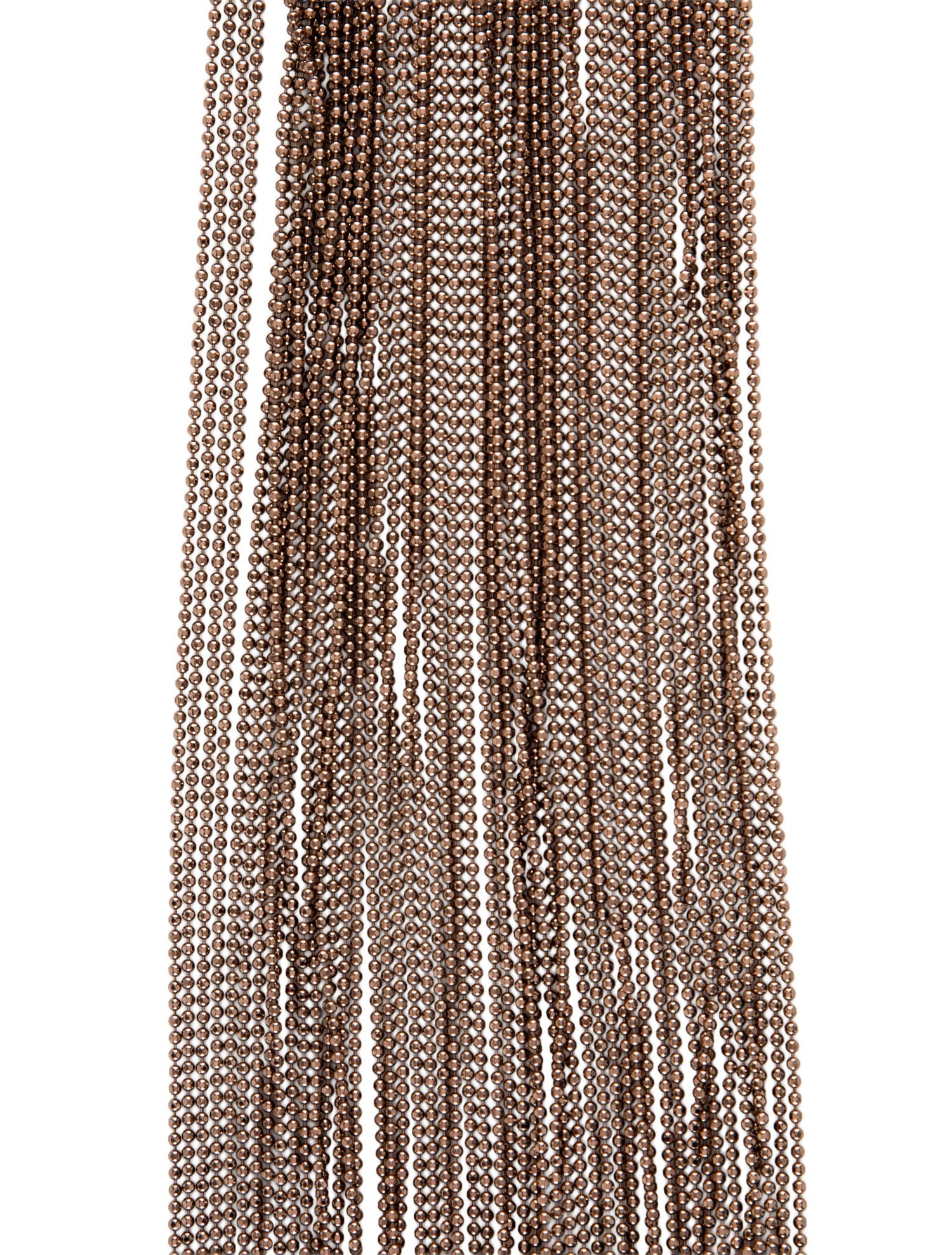 Brunello Cucinelli Leather Fringe Multi-Strand Lavalier Necklace