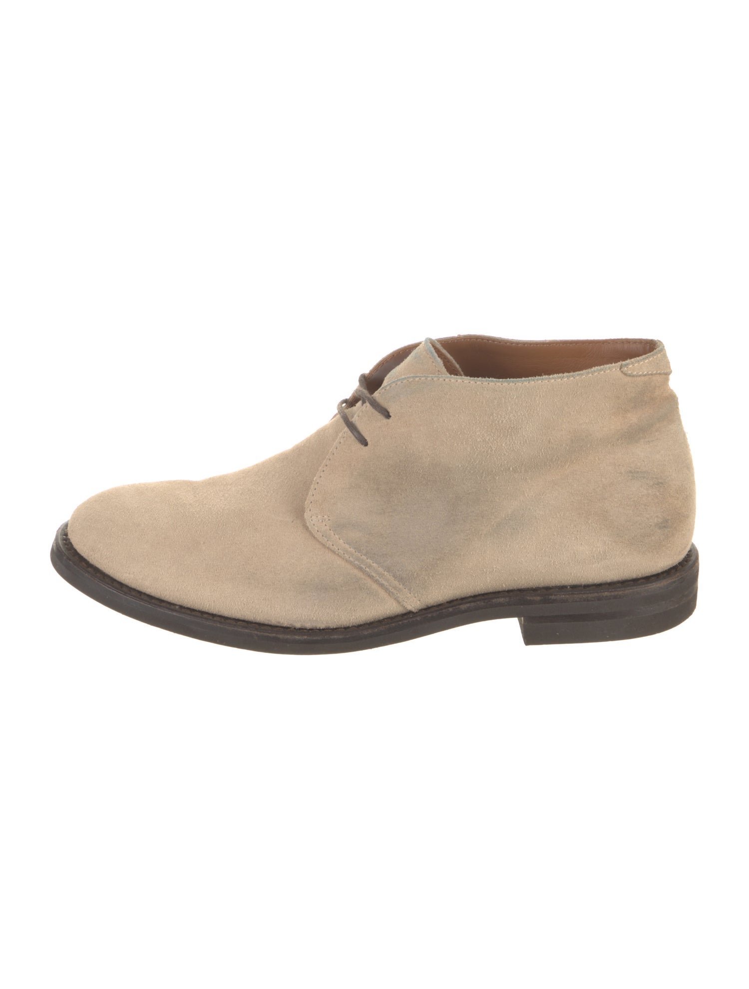 Brunello Cucinelli Suede Lace-Up Boots