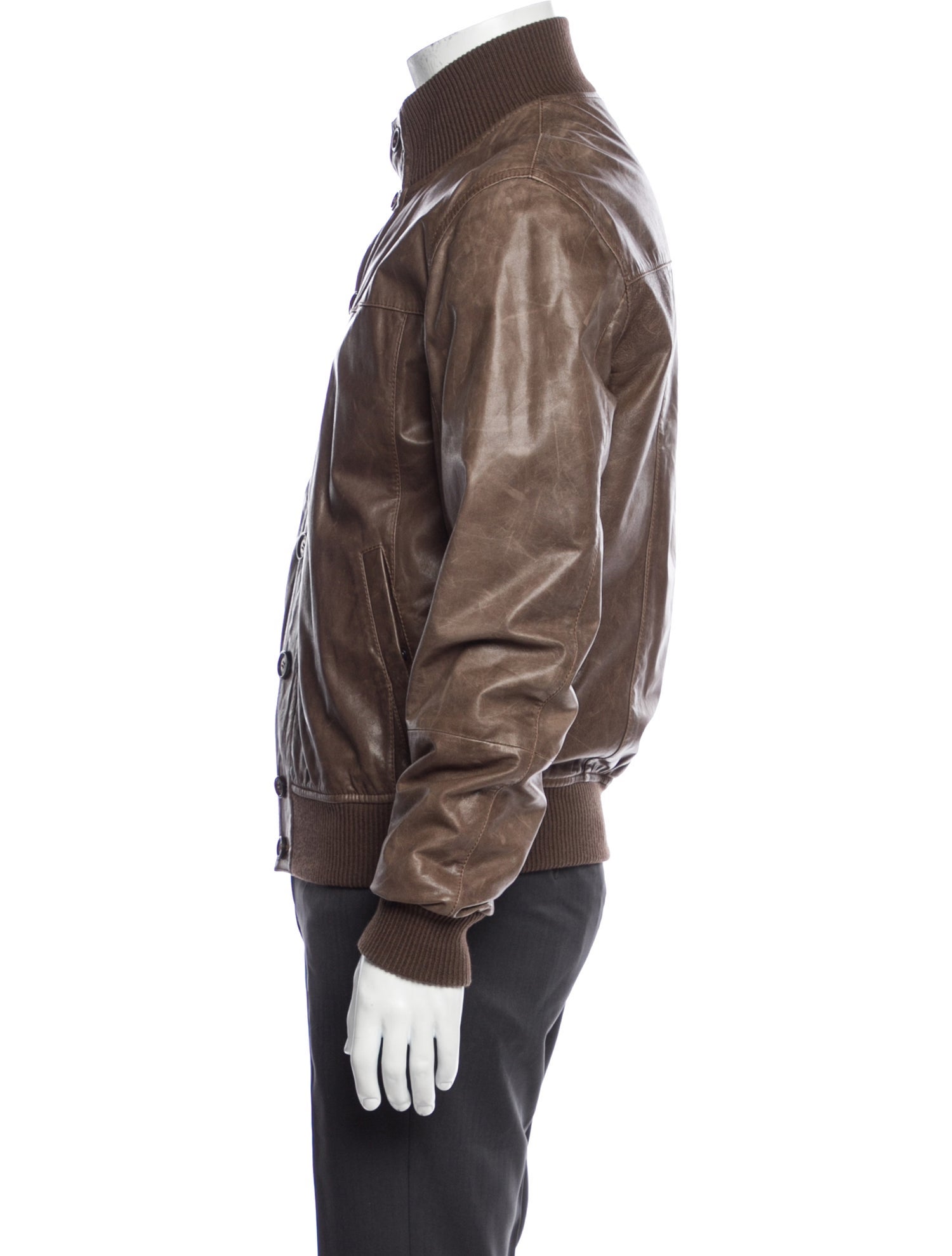 Brunello Cucinelli Leather Moto Jacket