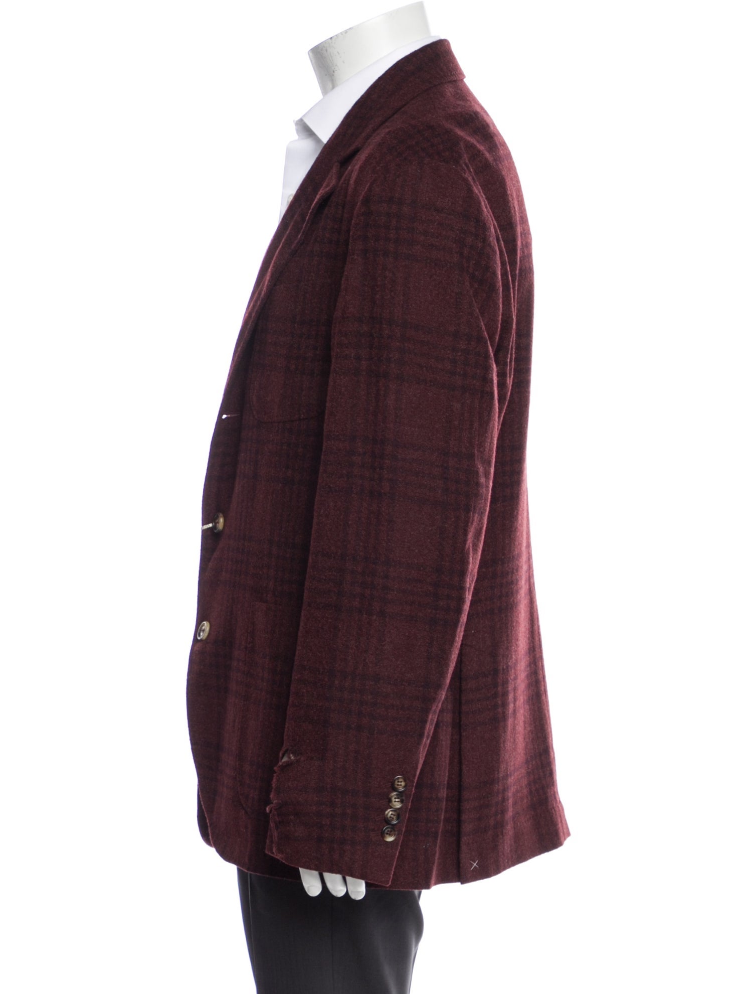 Brunello Cucinelli Plaid Print Blazer