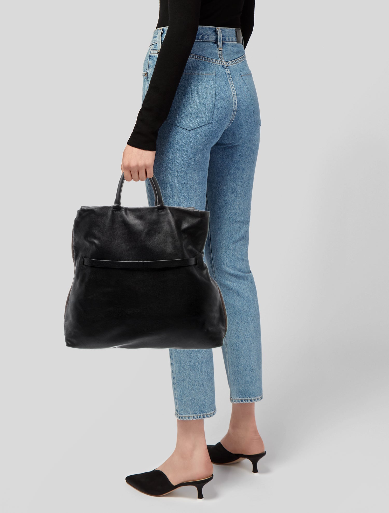 Brunello Cucinelli Leather Top Handle Bag