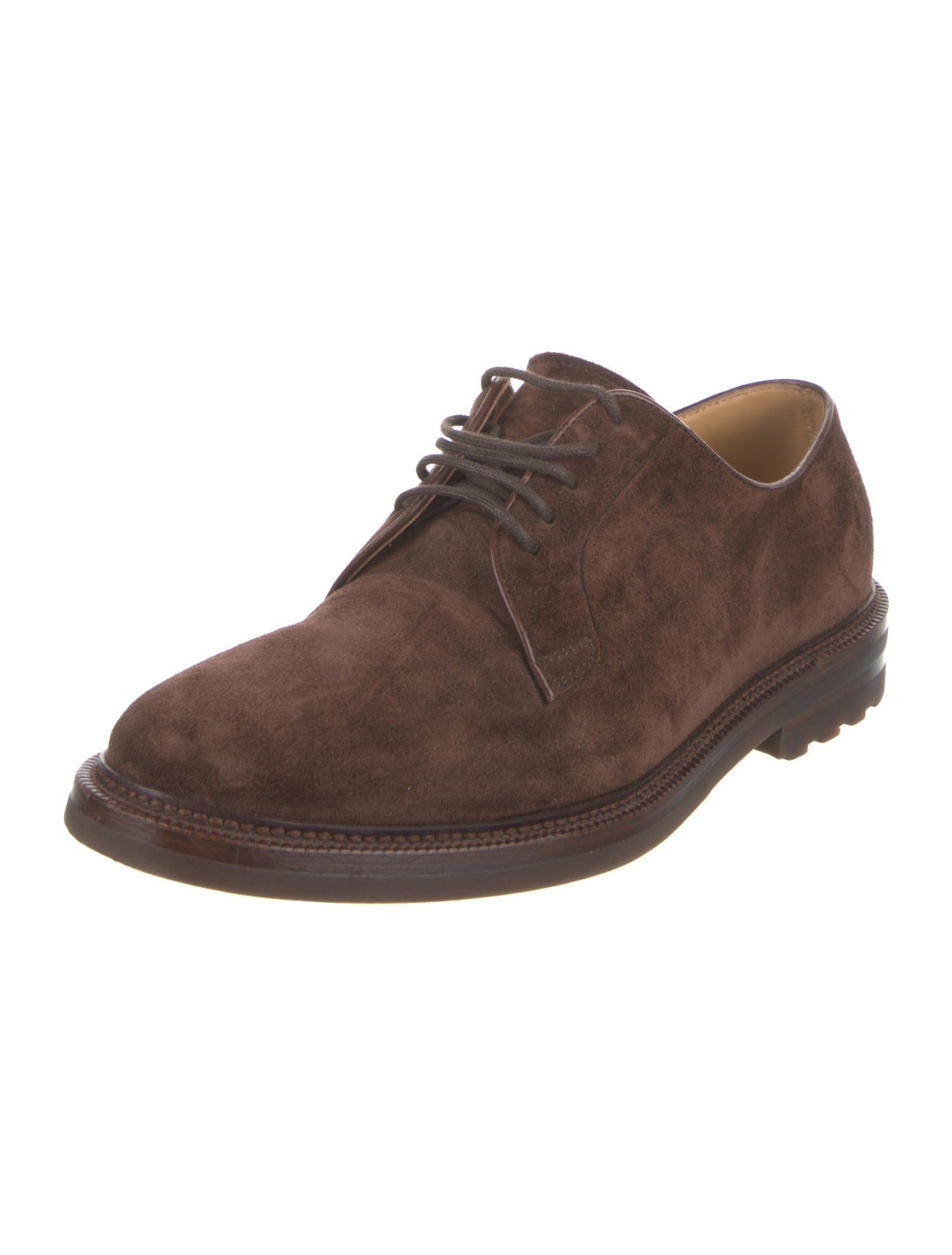 Brunello Cucinelli Suede Derby Shoes
