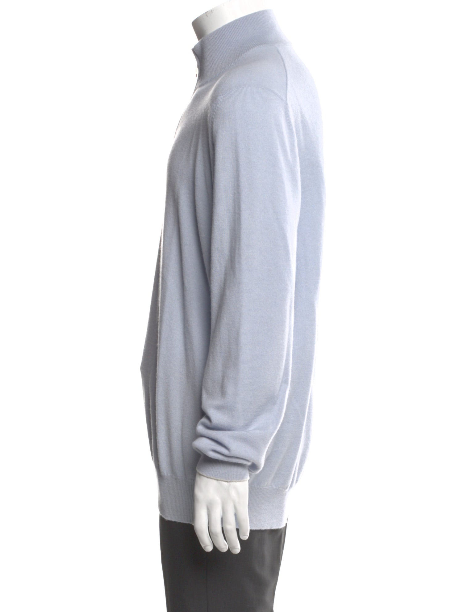 Brunello Cucinelli Cashmere Mock Neck Polo Sweater
