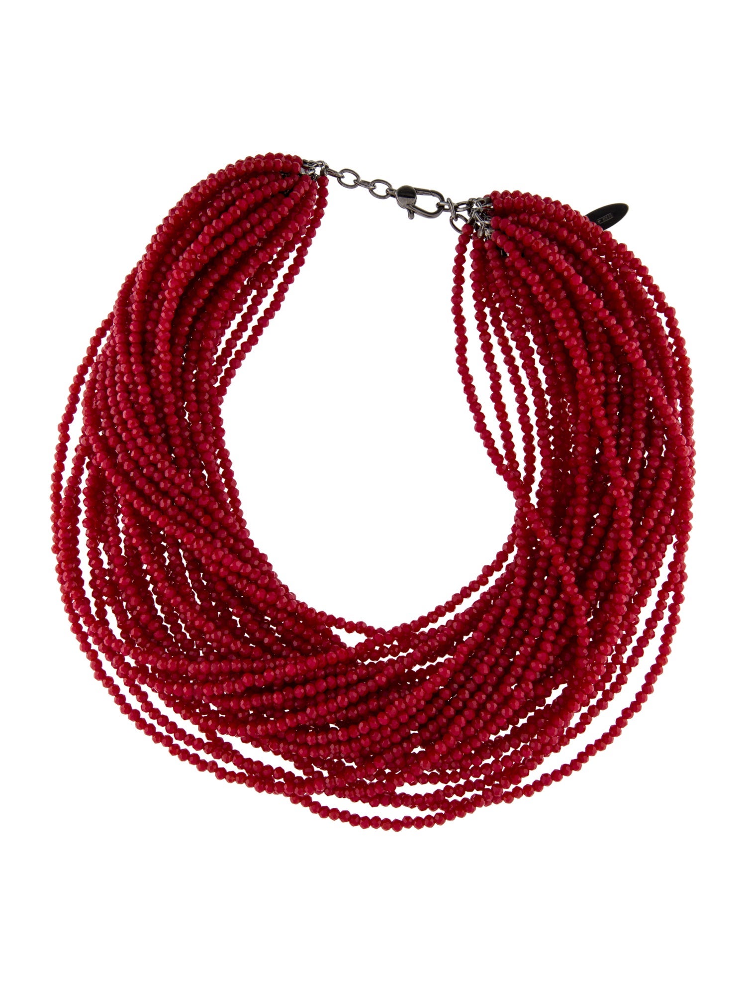 Brunello Cucinelli Beaded Multistrand Collar Necklace