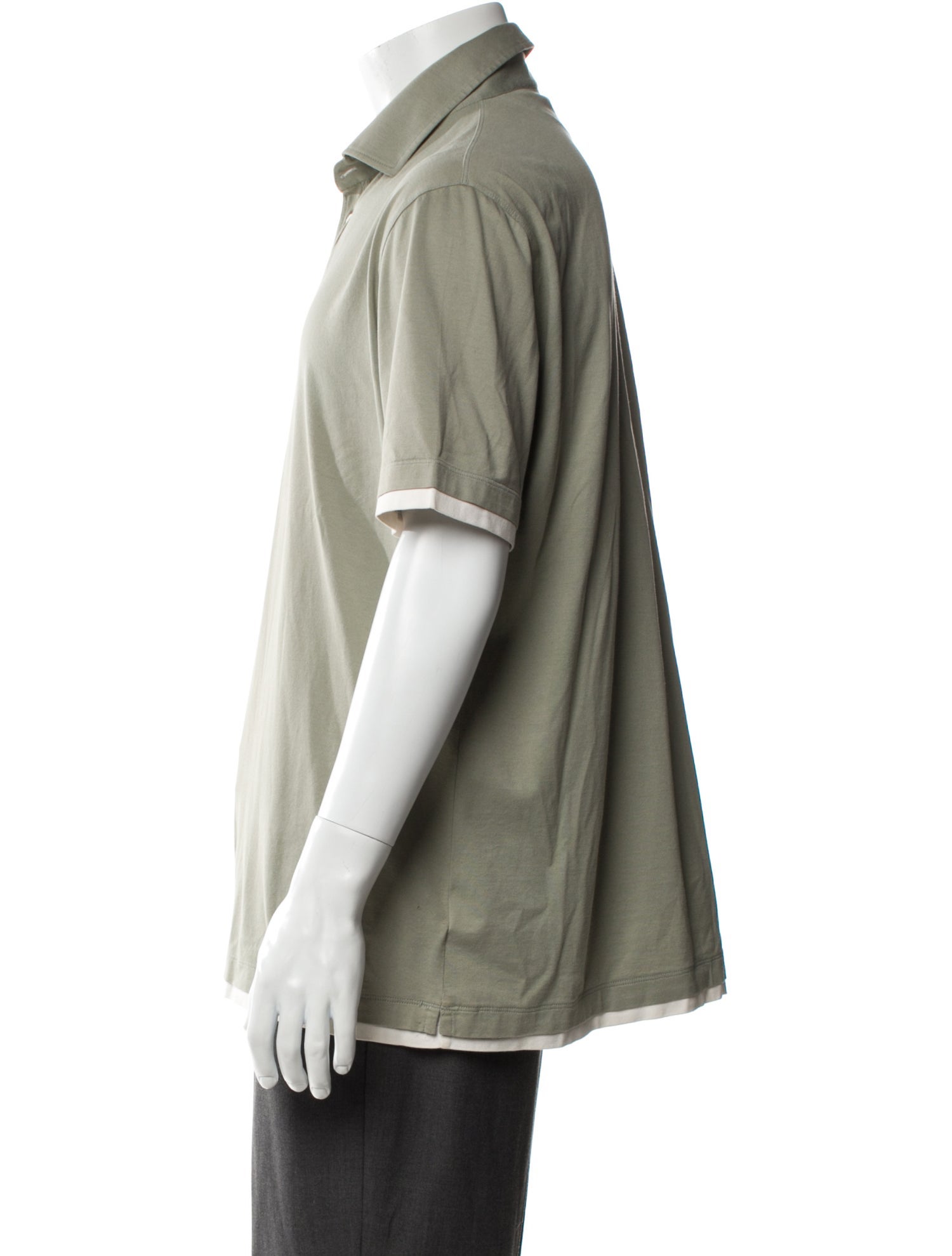 Brunello Cucinelli Collar Short Sleeve Polo Shirt