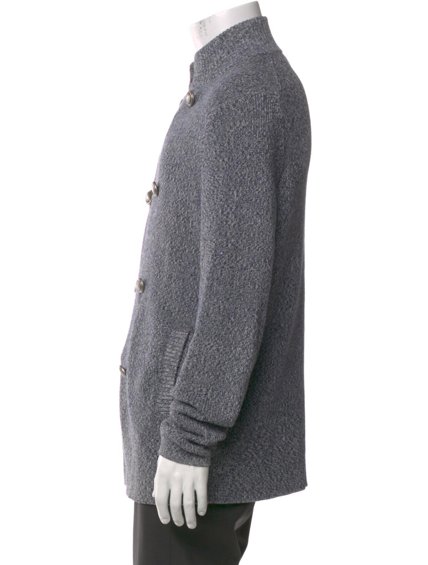 Brunello Cucinelli Printed Mock Neck Cardigan