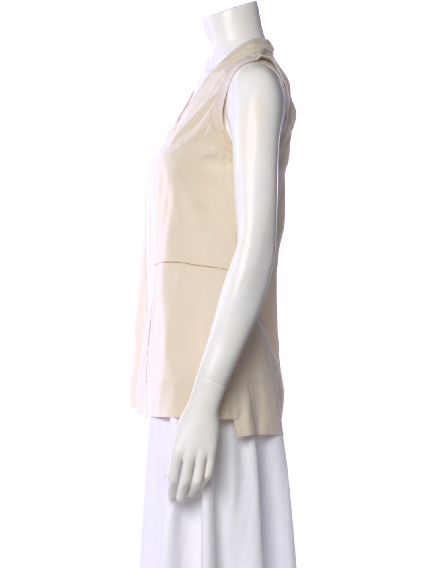 Brunello Cucinelli Scoop Neck Sleeveless Top