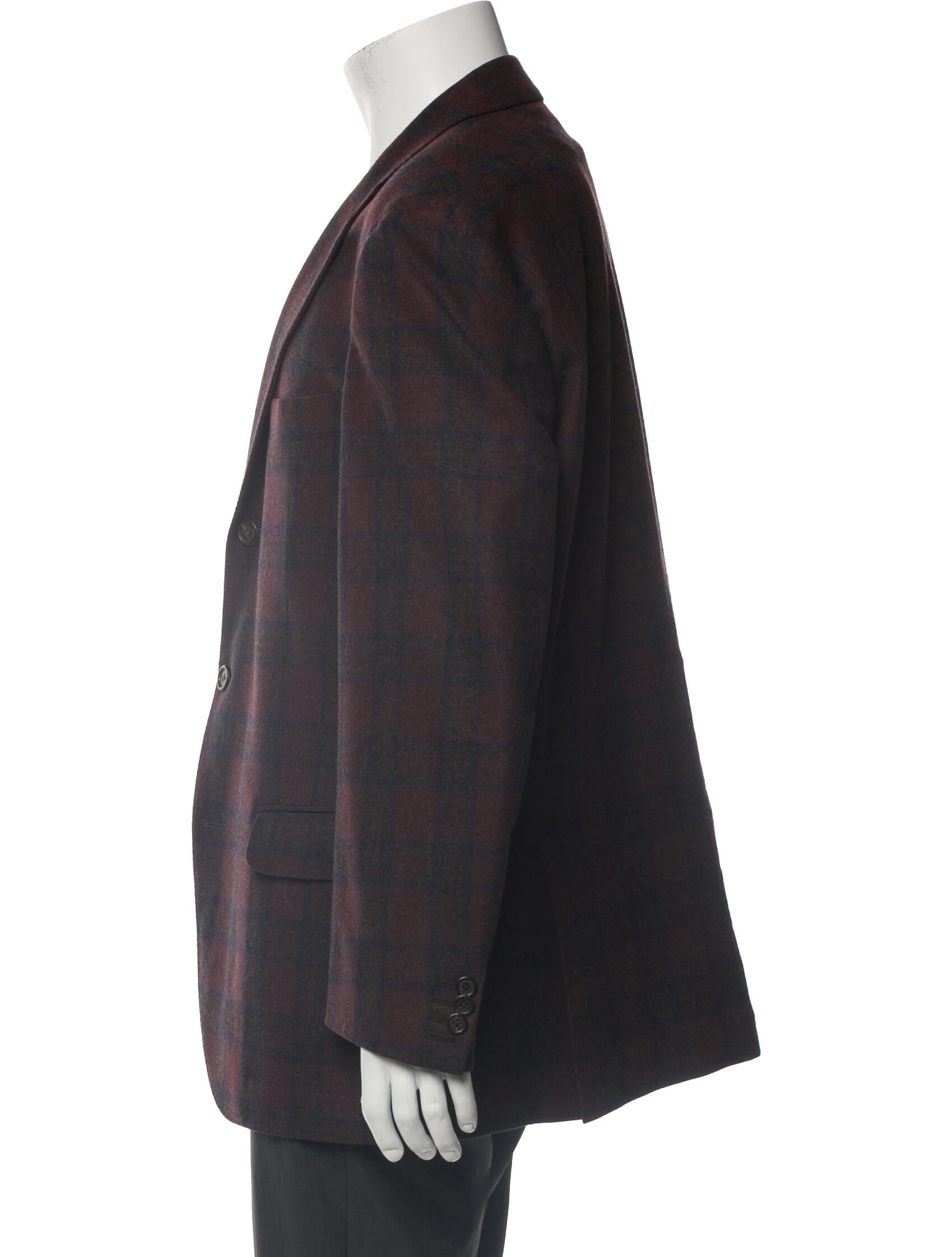 Brunello Cucinelli Plaid Print Overcoat