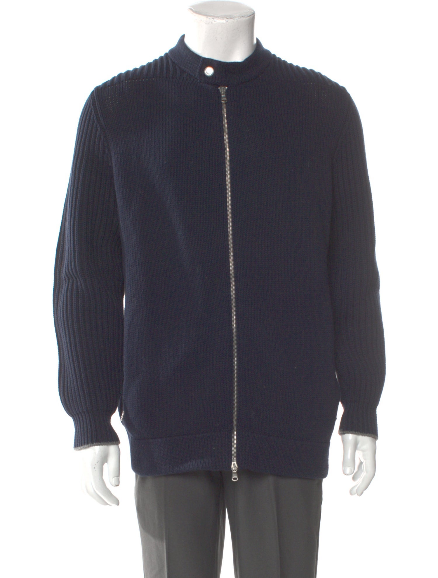 Brunello Cucinelli Mock Neck Long Sleeve Cardigan