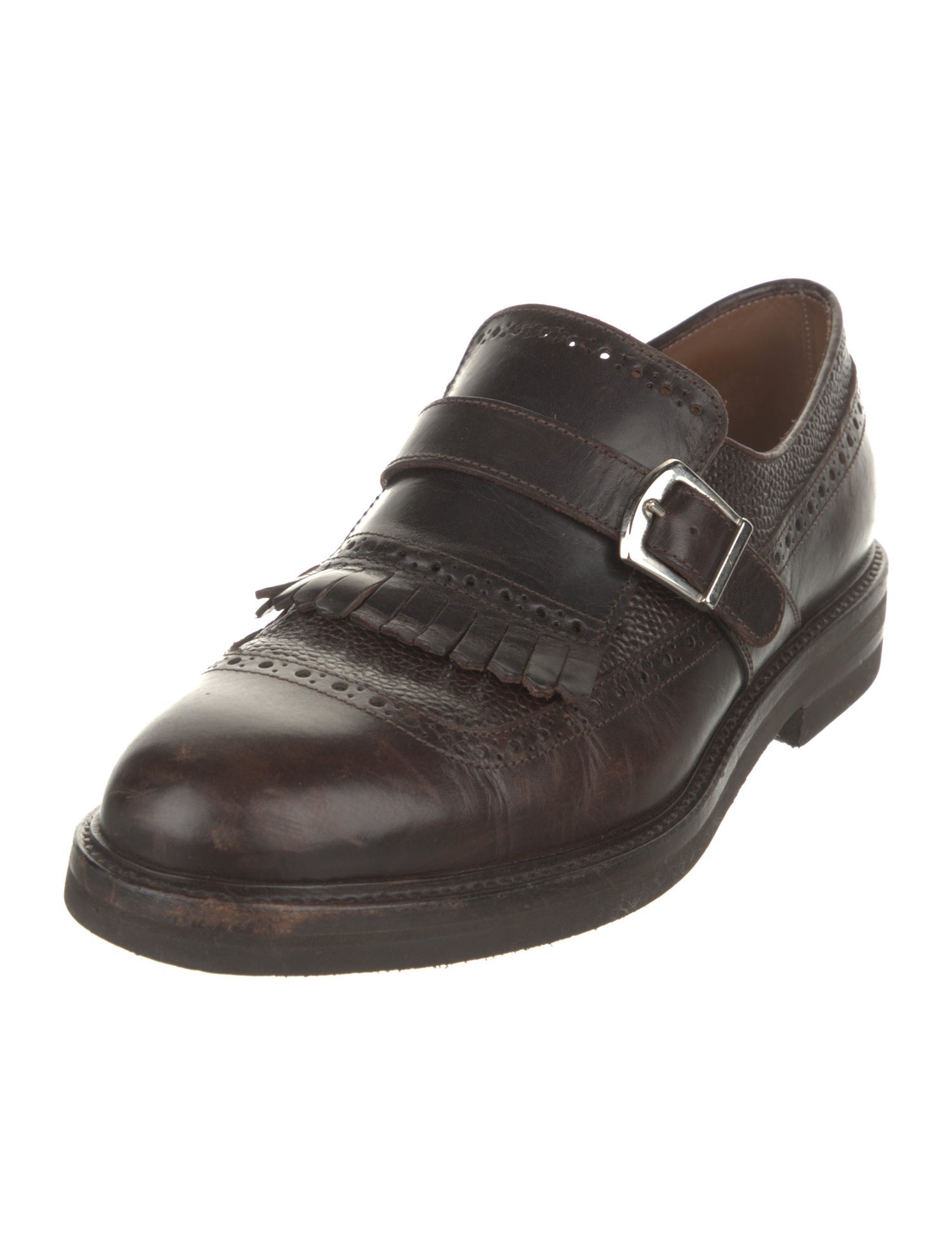 Brunello Cucinelli Leather Dress Loafers