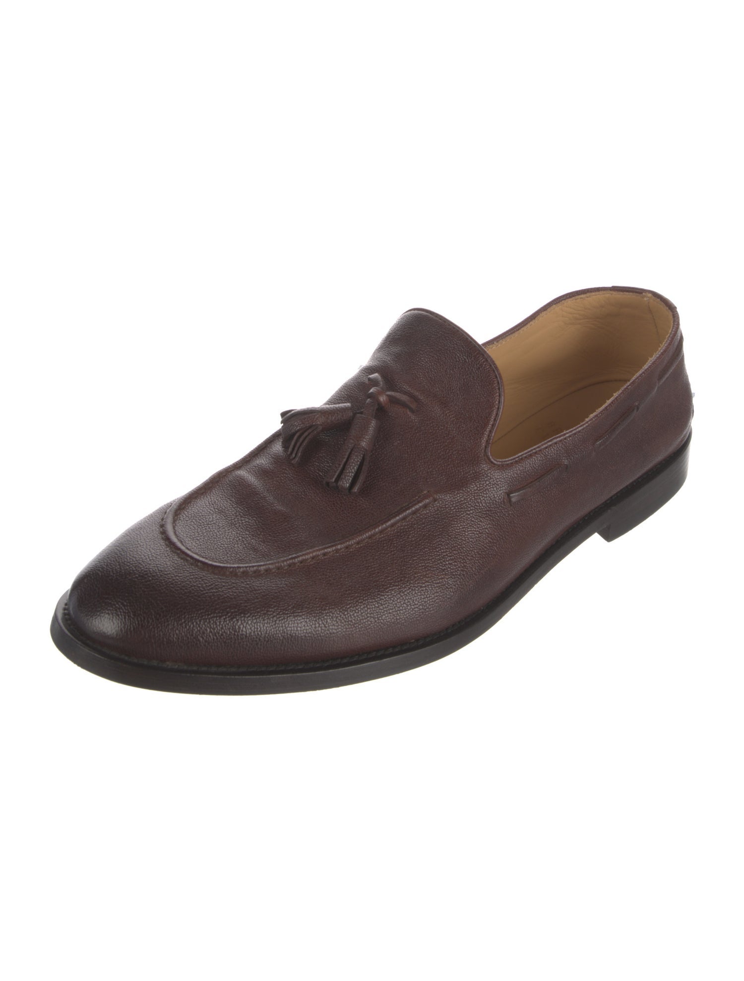 Brunello Cucinelli Leather Dress Loafers