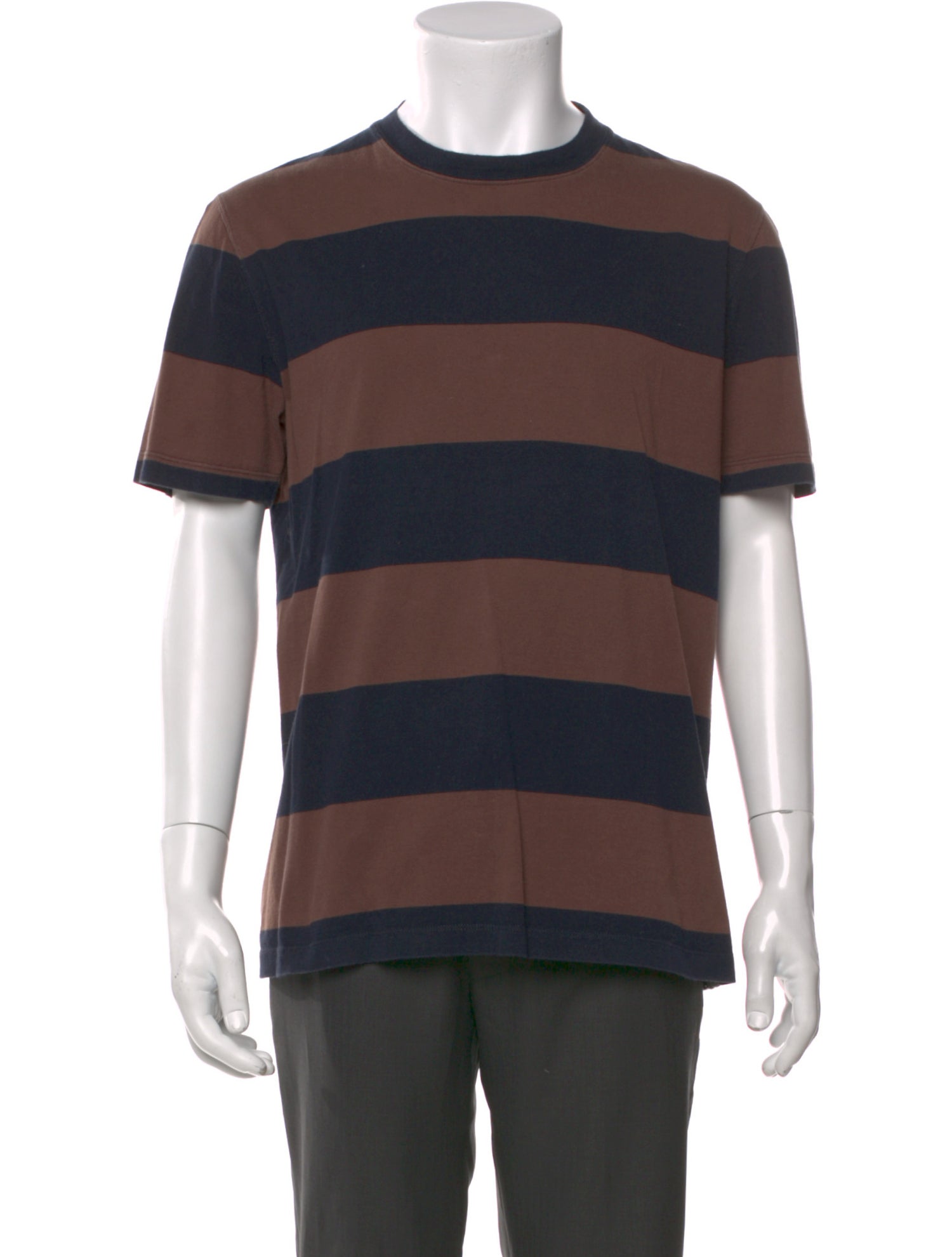 Brunello Cucinelli Striped Crew Neck T-Shirt