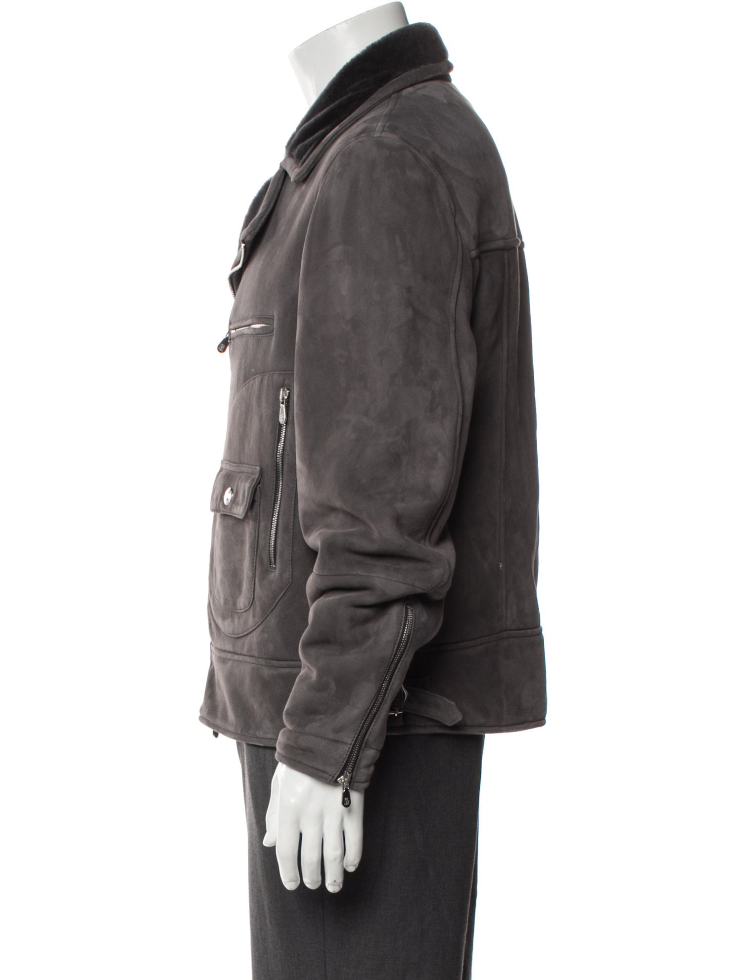 Brunello Cucinelli Shearling Moto Jacket