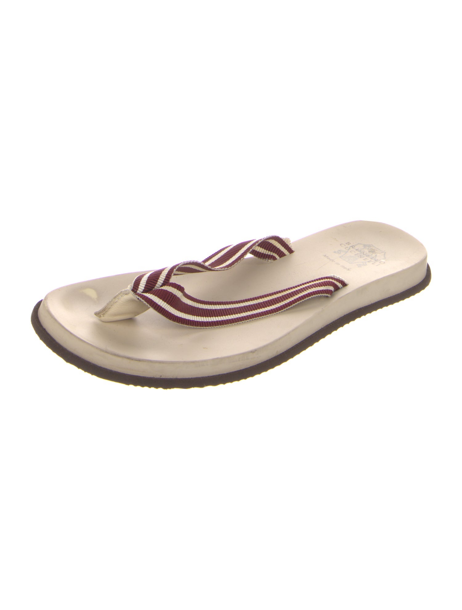 Brunello Cucinelli Striped Sandals