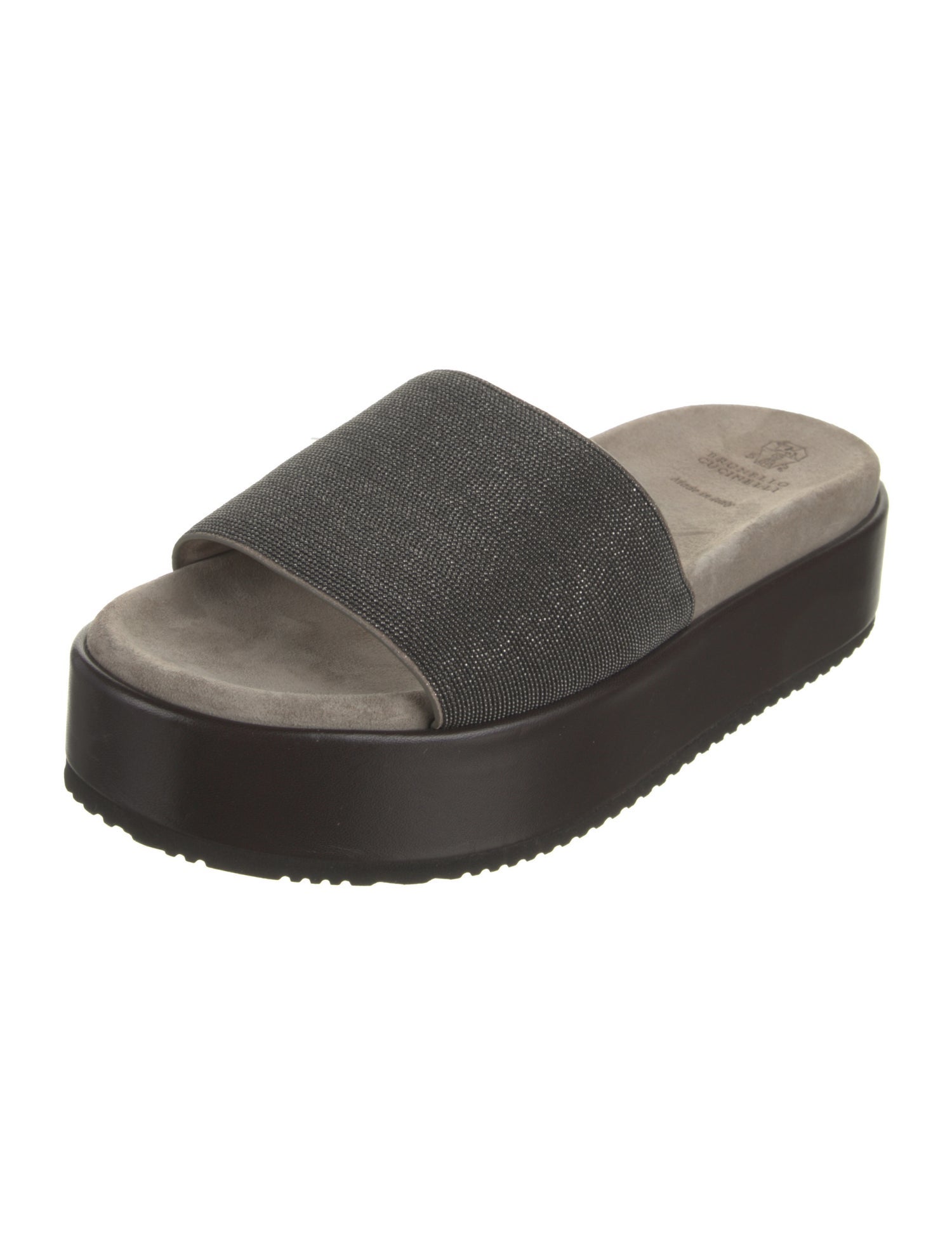 Brunello Cucinelli Suede Slides