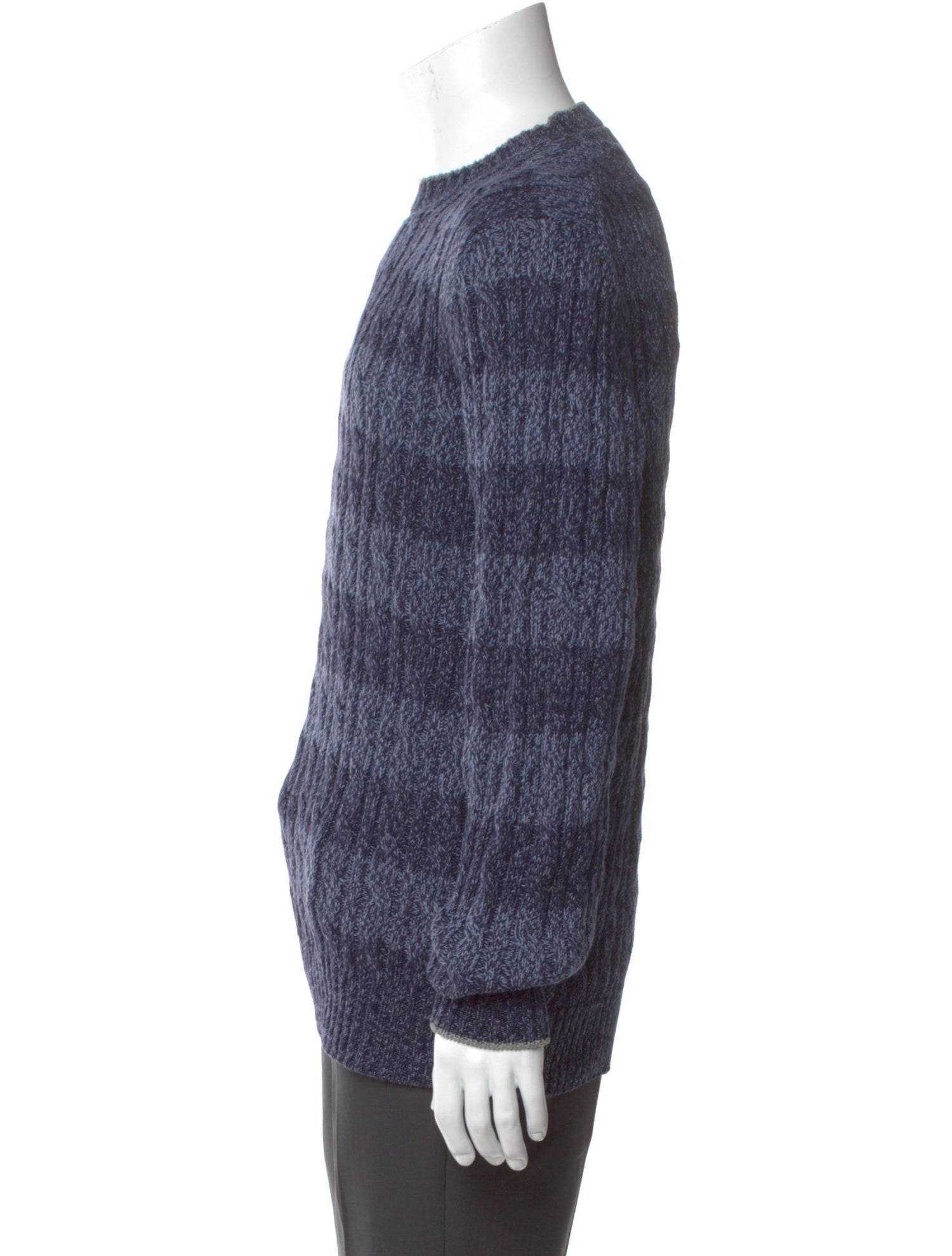 Brunello Cucinelli Striped Crew Neck Pullover