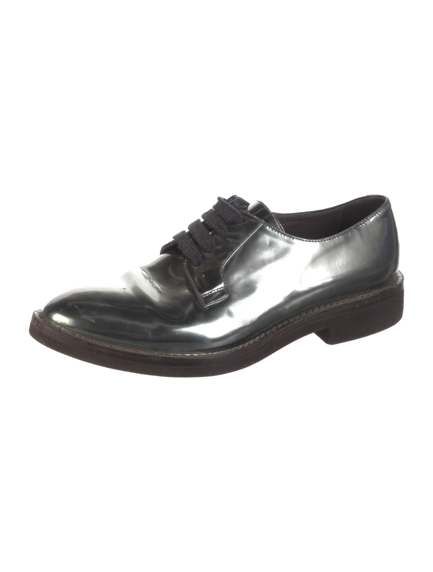 Brunello Cucinelli Patent Leather Derby Shoes