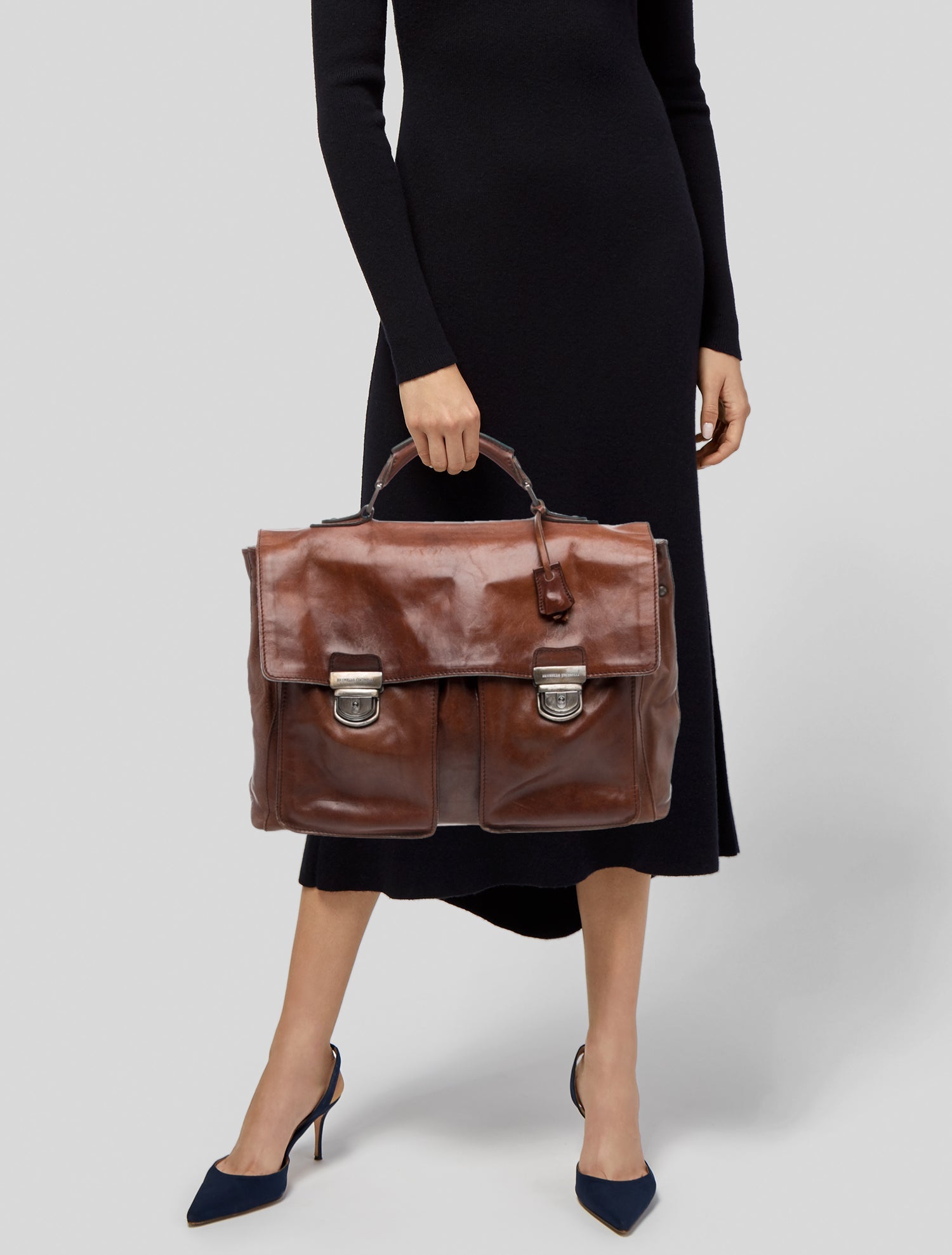 Brunello Cucinelli Leather Briefcase