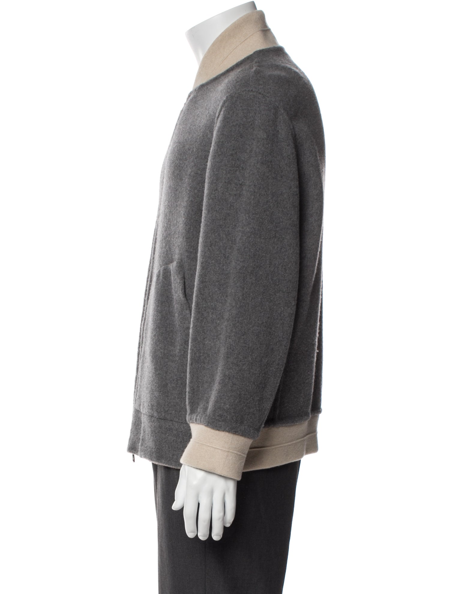 Brunello Cucinelli Virgin Wool Bomber Jacket