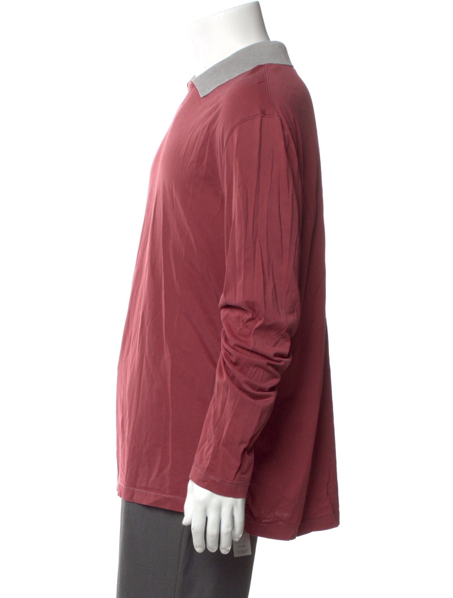 Brunello Cucinelli V-Neck Long Sleeve Polo Shirt