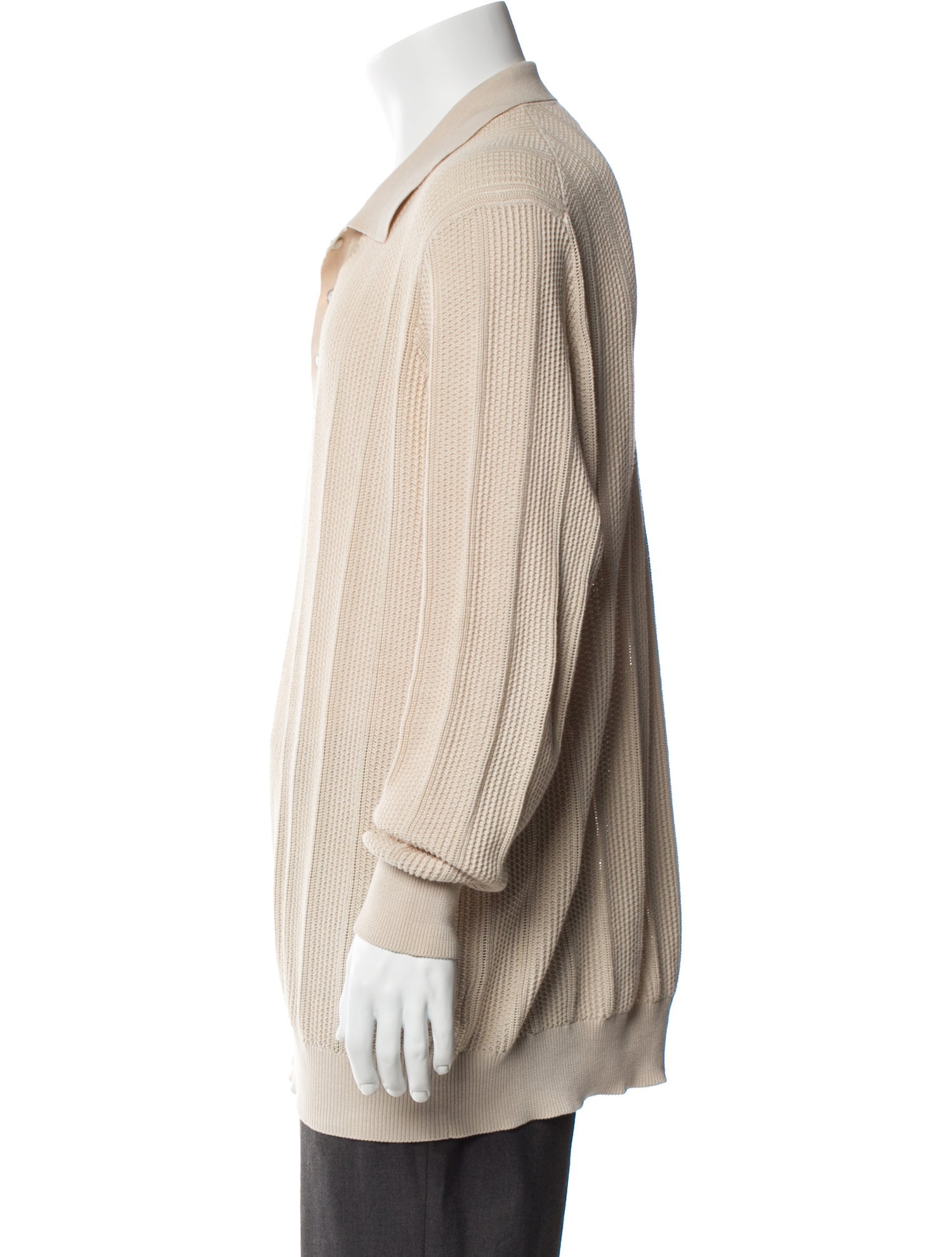 Brunello Cucinelli Collar Long Sleeve Polo Sweater