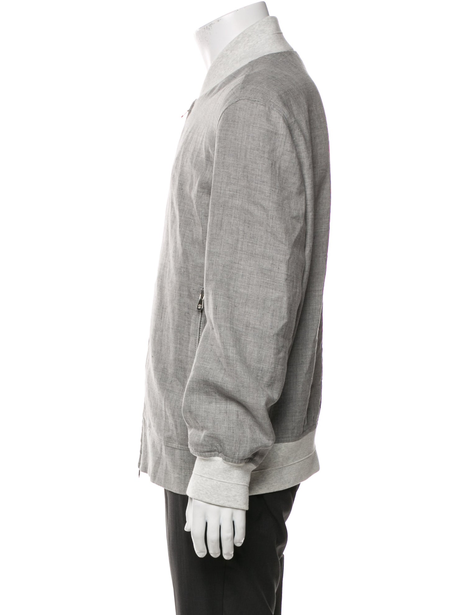 Brunello Cucinelli Linen Bomber Jacket