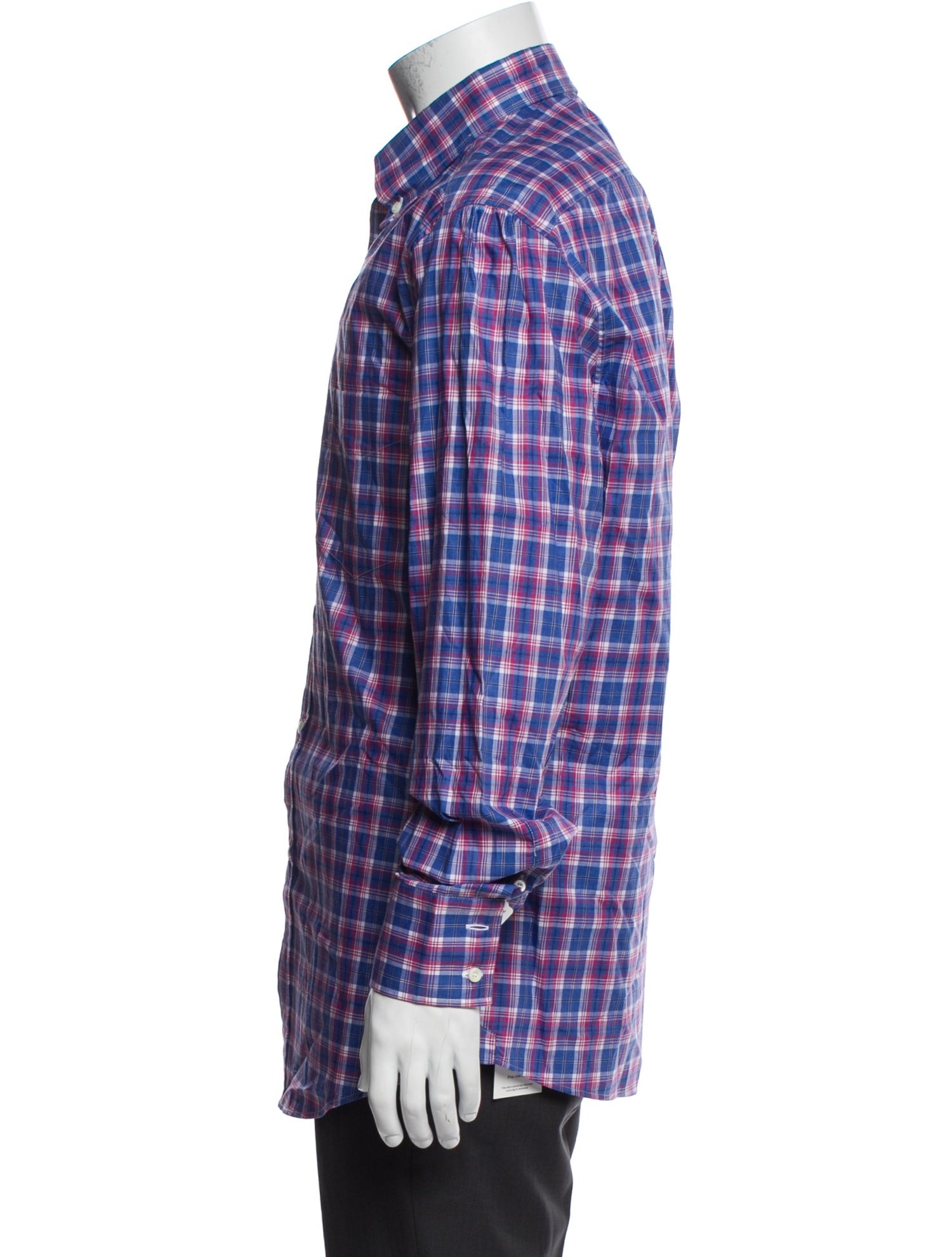 Brunello Cucinelli Plaid Print Long Sleeve Shirt w/ Tags