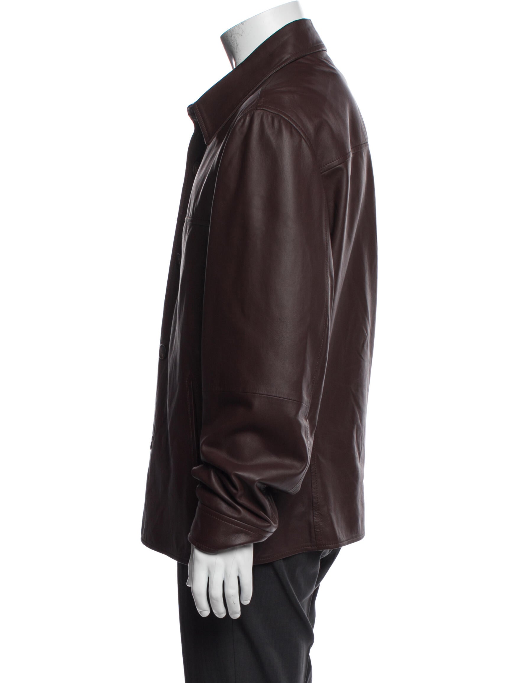 Brunello Cucinelli Leather Trench Coat