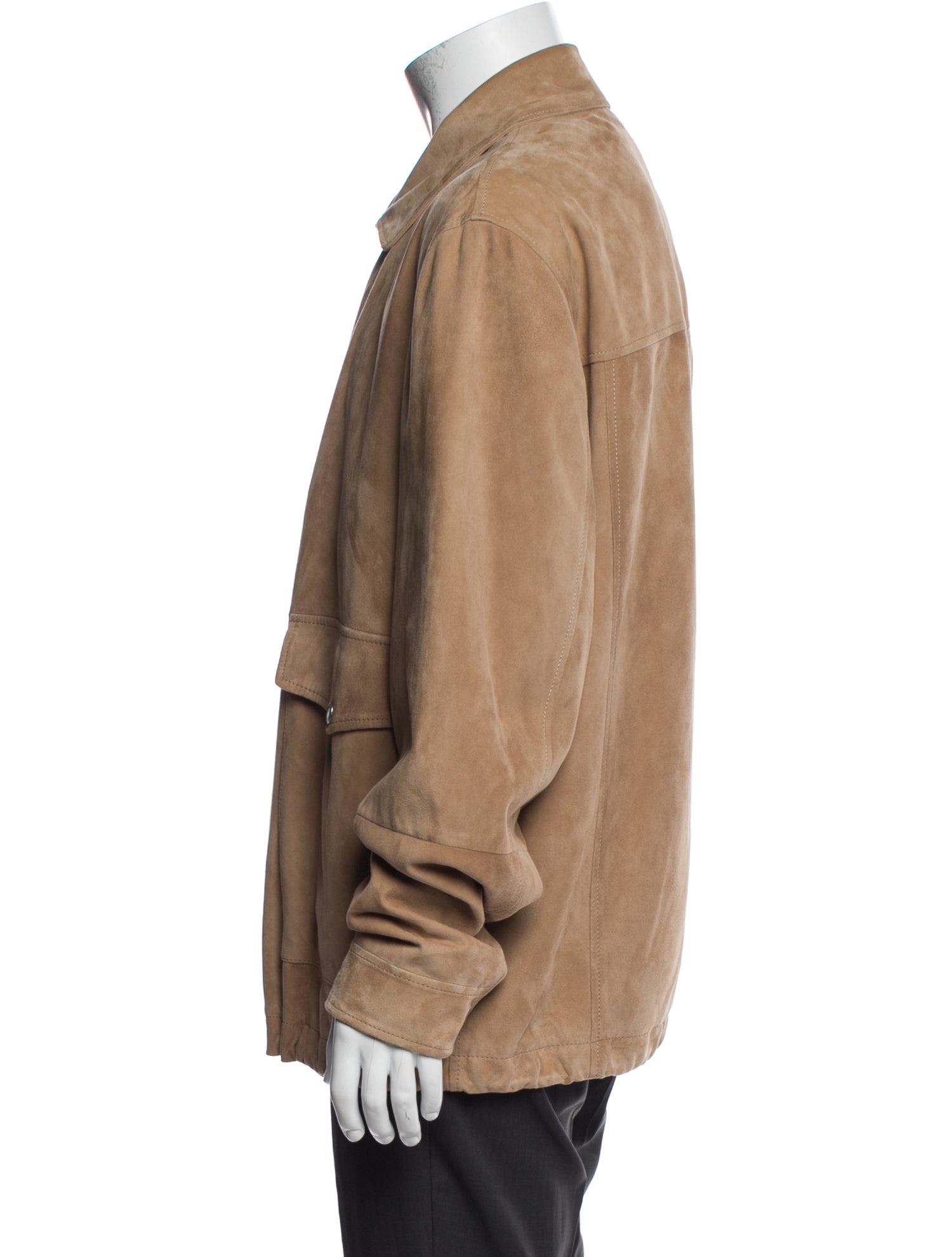 Brunello Cucinelli Leather Utility Jacket