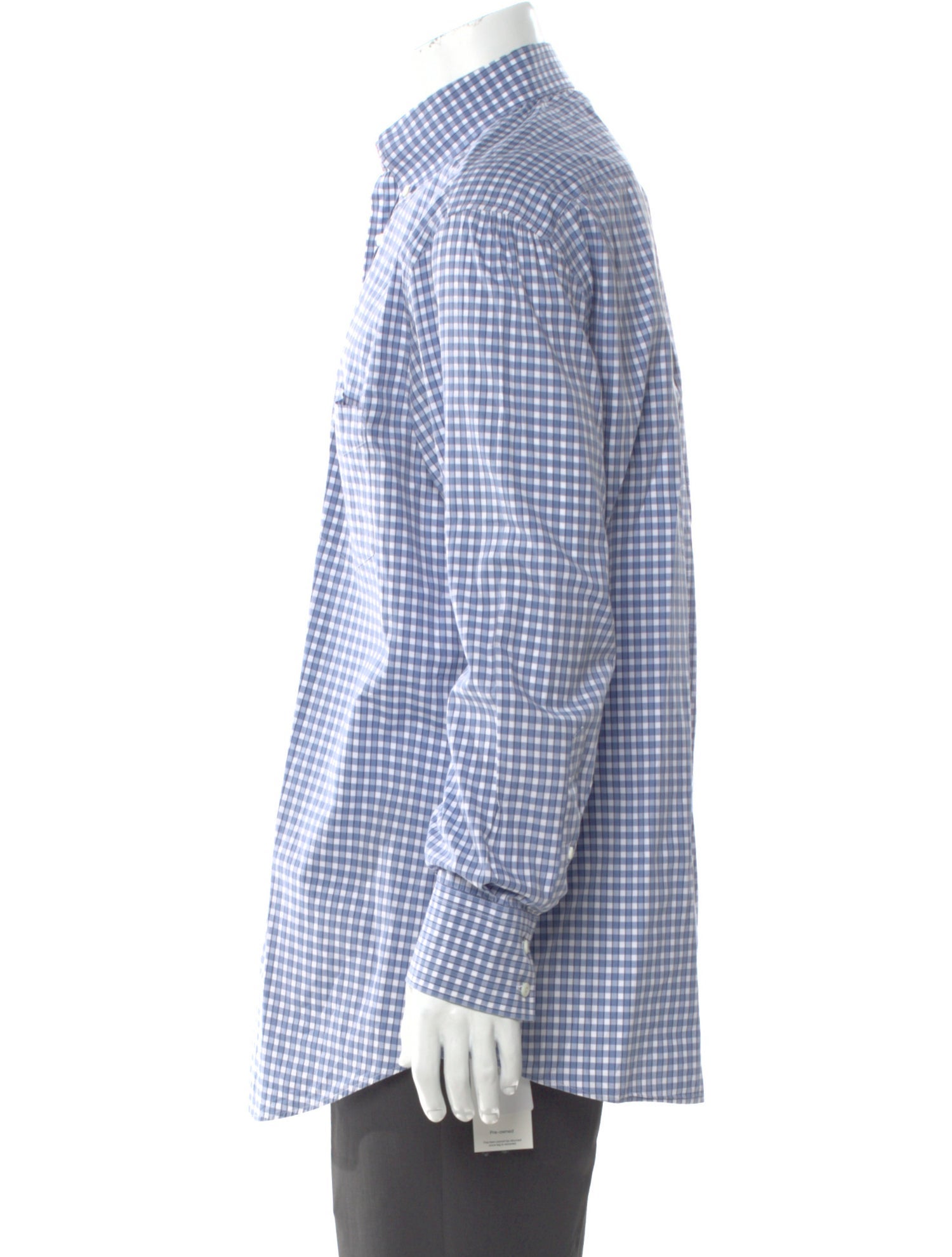 Brunello Cucinelli Plaid Print Long Sleeve Dress Shirt