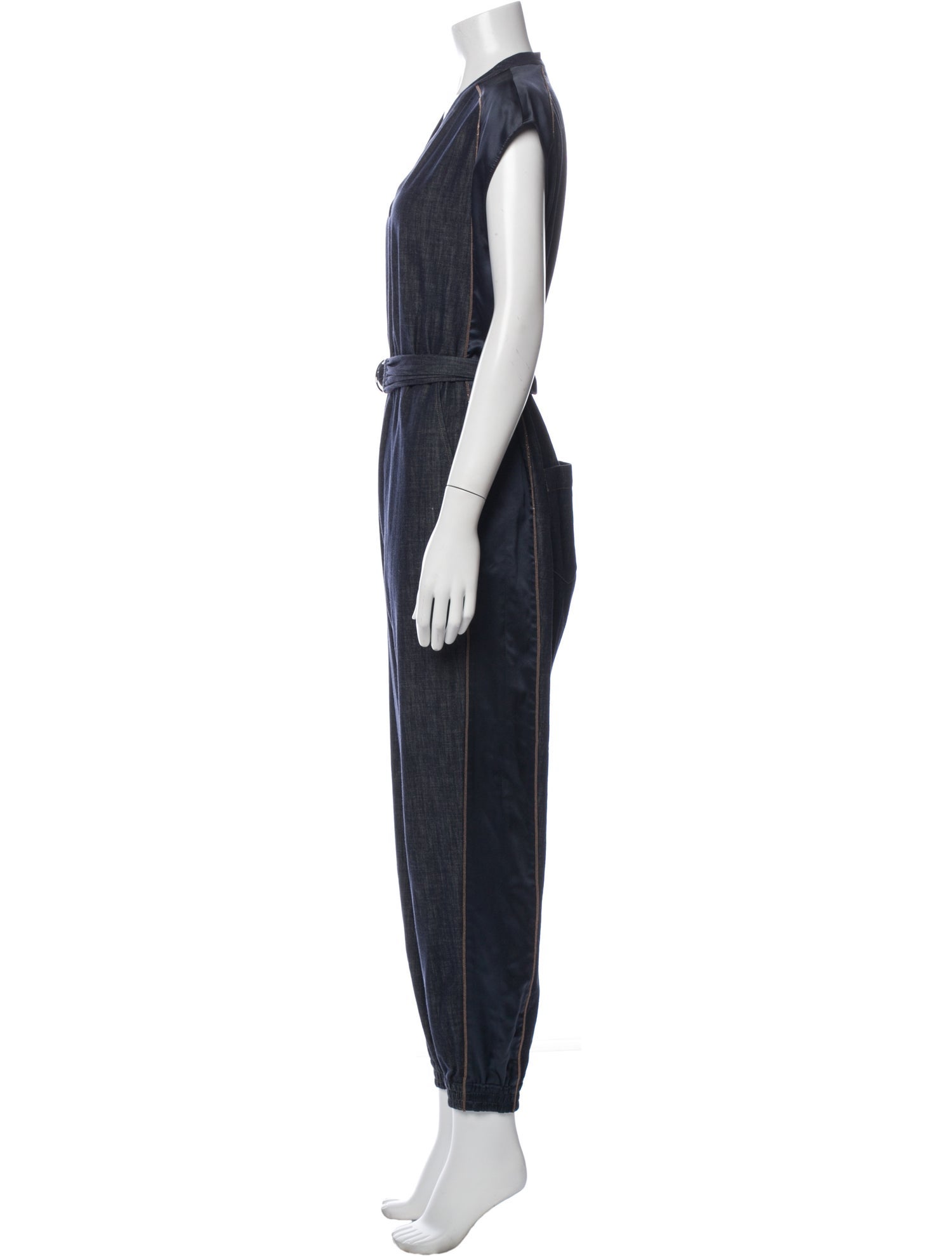 Brunello Cucinelli V-Neck Jumpsuit