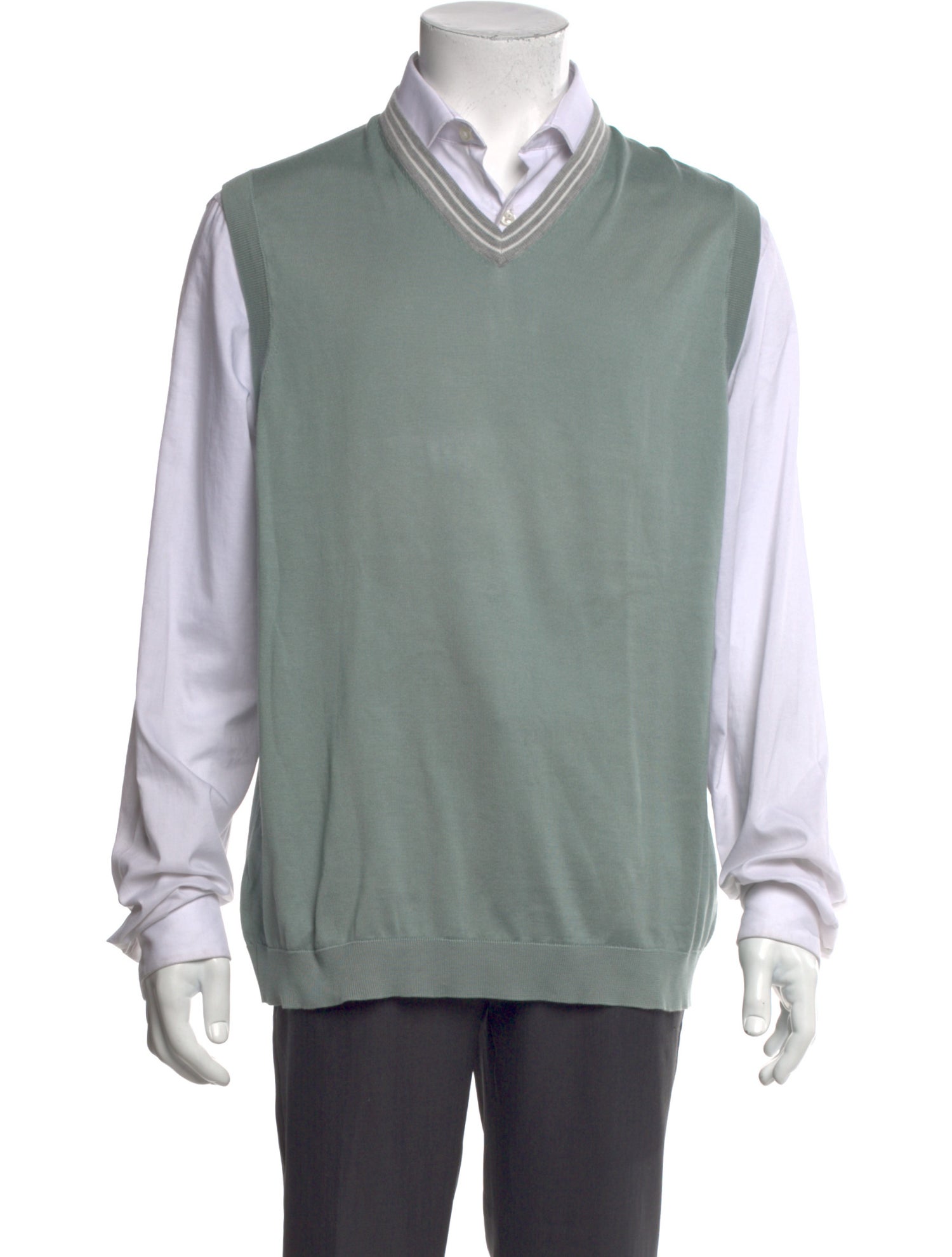 Brunello Cucinelli V-Neck Sleeveless Sweater Vest