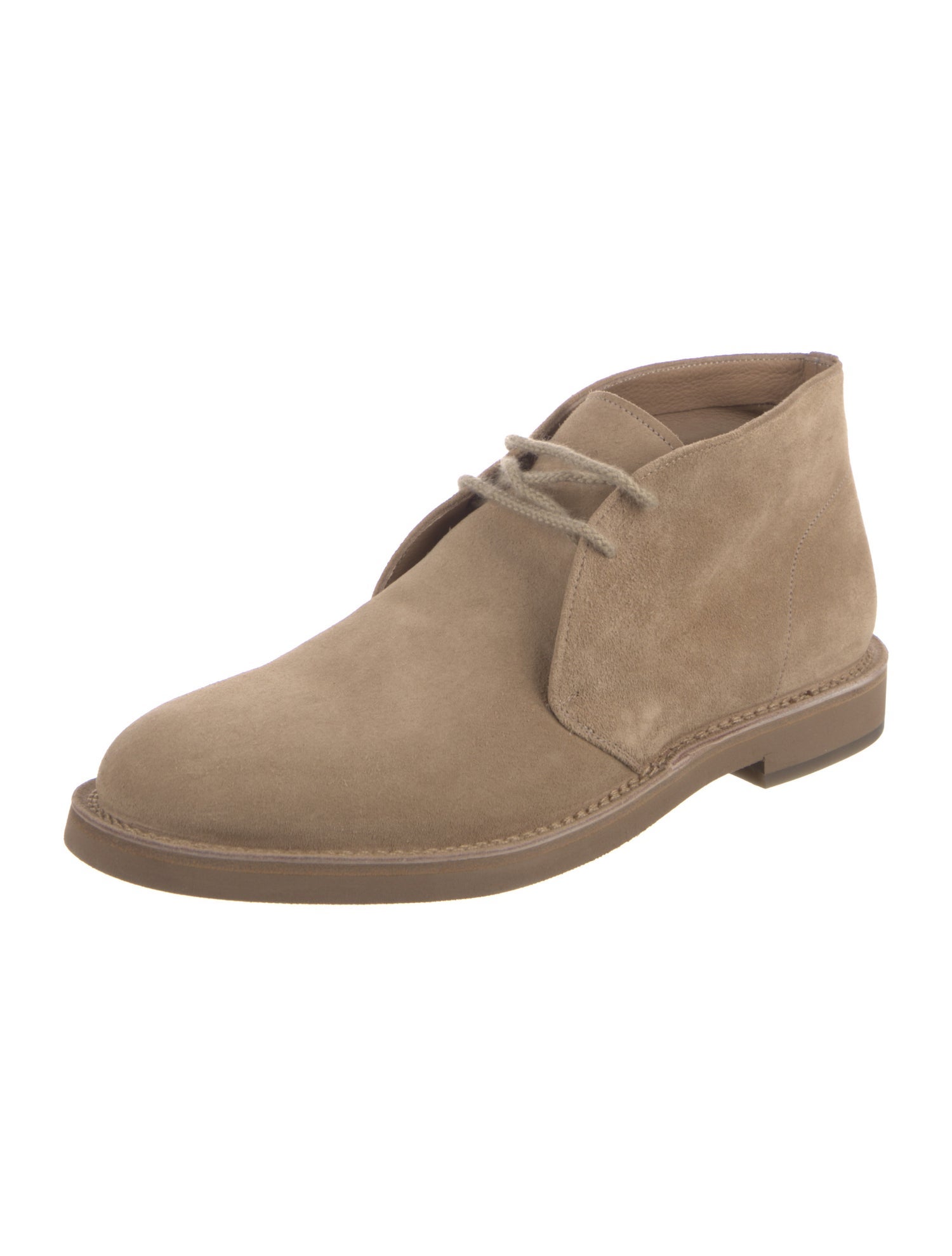 Brunello Cucinelli Suede Lace-Up Boots