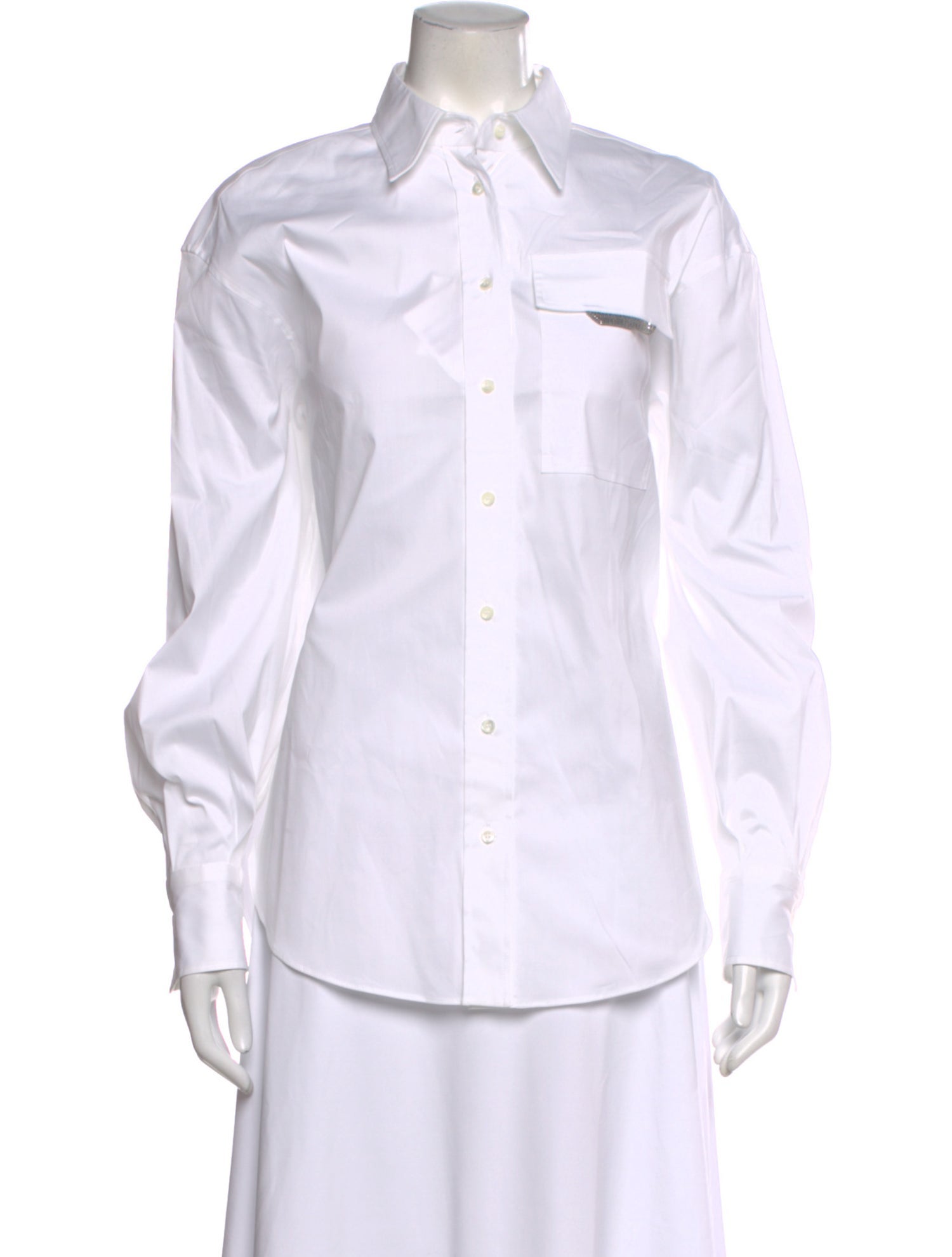 Brunello Cucinelli Long Sleeve Button-Up Top w/ Tags