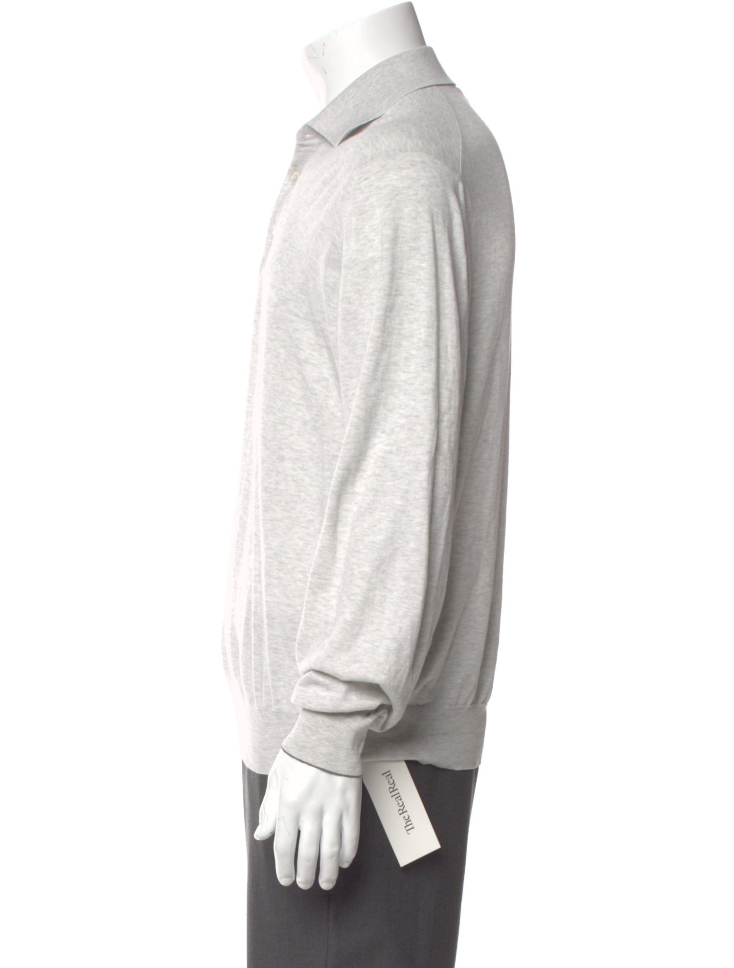 Brunello Cucinelli Collar Long Sleeve Polo Sweater