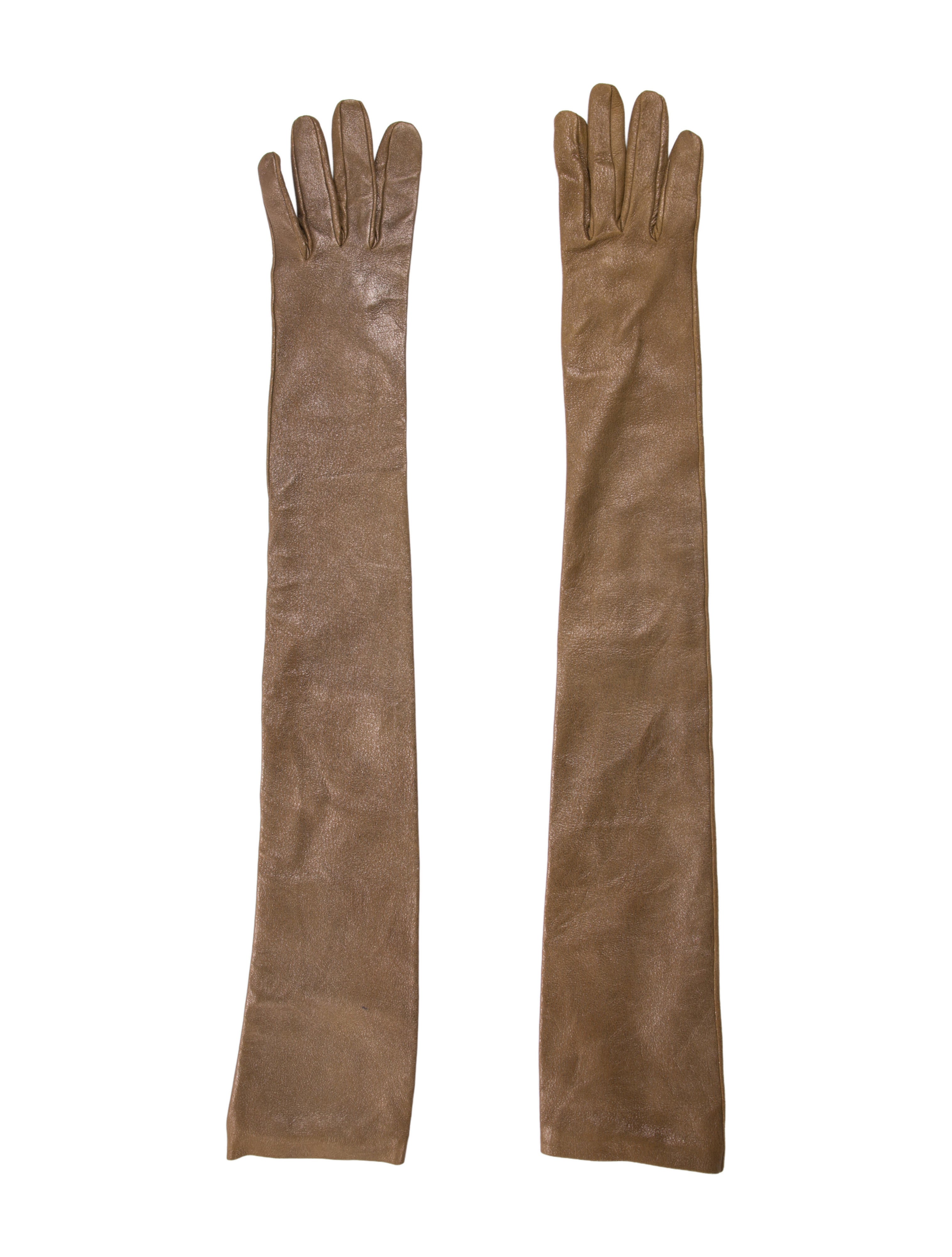 Brunello Cucinelli Metallic Long Evening Gloves