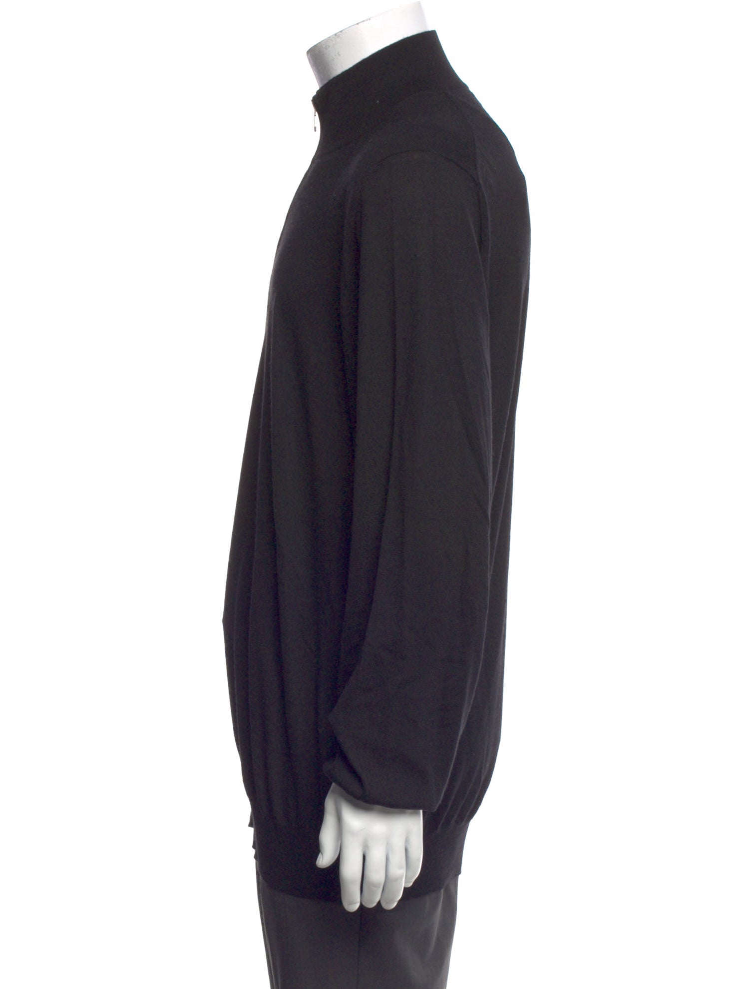 Brunello Cucinelli Virgin Wool Mock Neck Polo Sweater w/ Tags