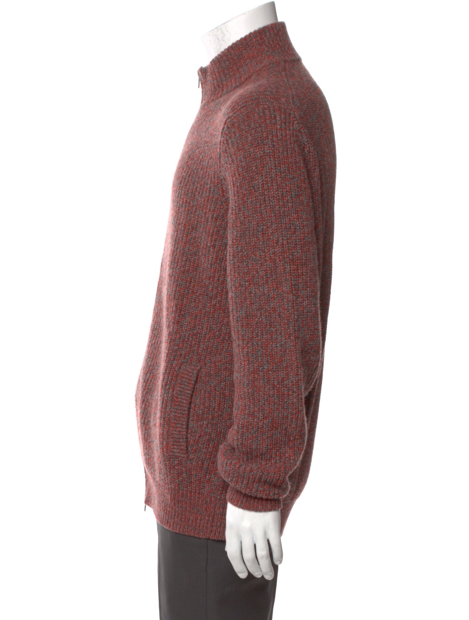 Brunello Cucinelli Cashmere Mock Neck Polo Sweater