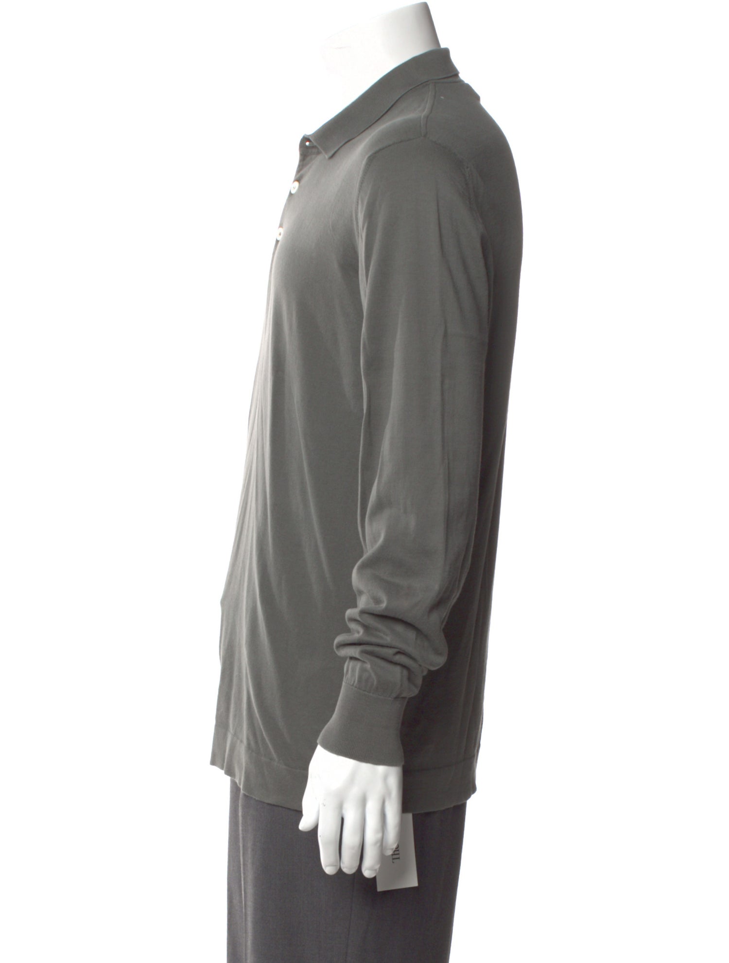 Brunello Cucinelli V-Neck Long Sleeve Polo Shirt