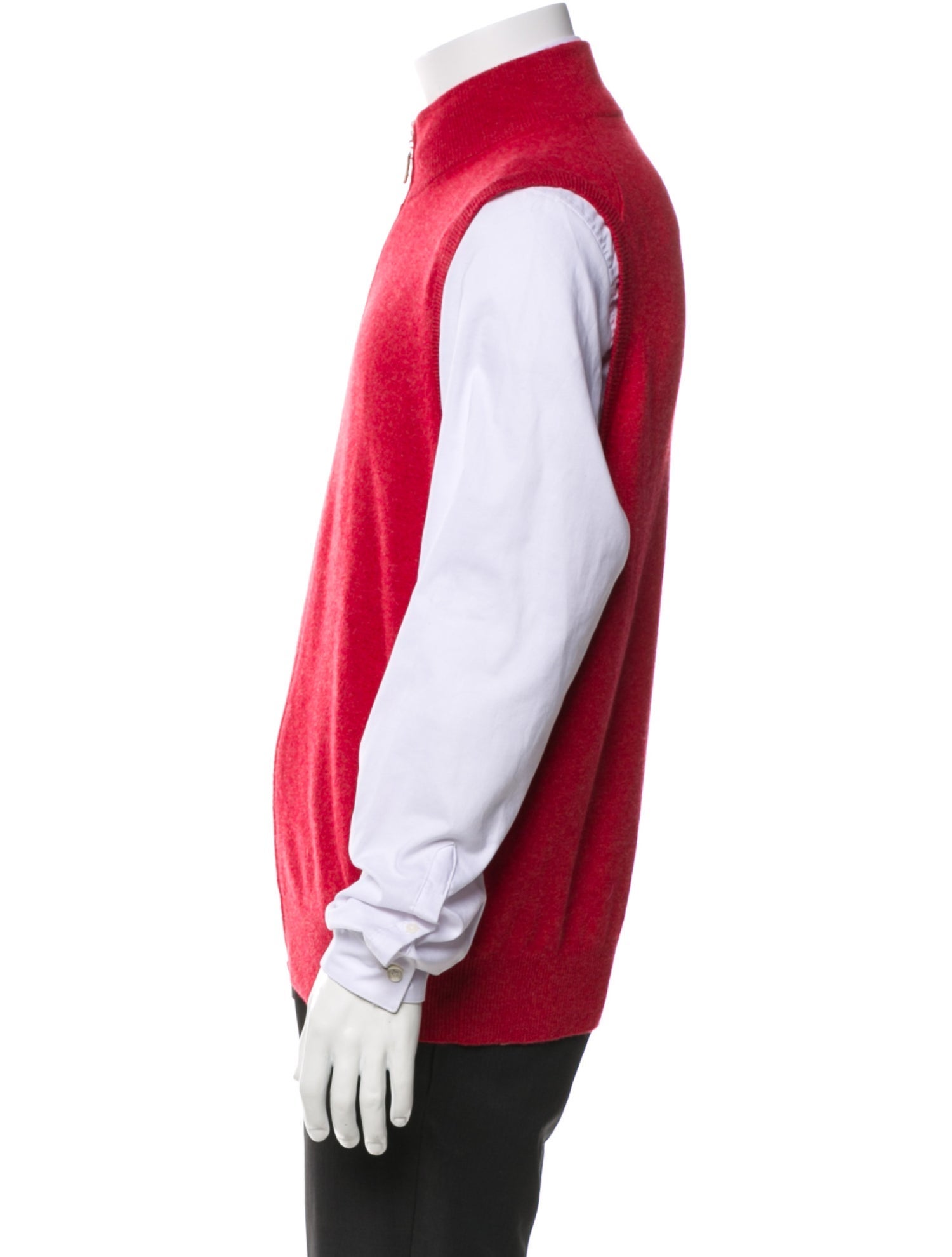 Brunello Cucinelli Cashmere Mock Neck Sweater Vest