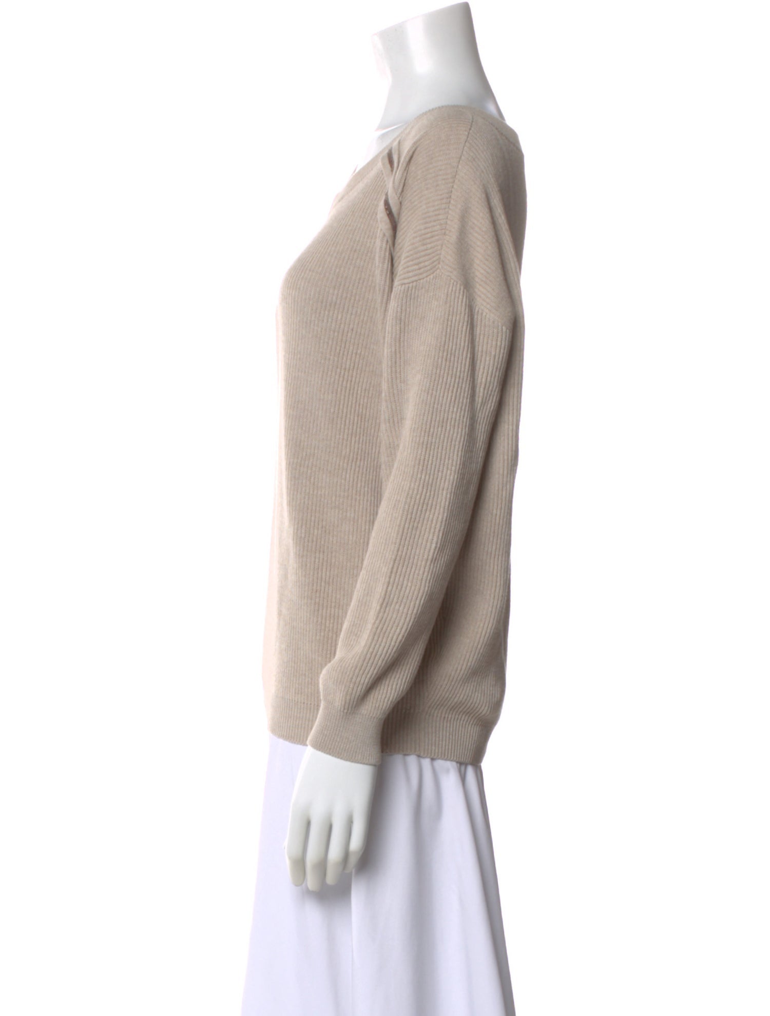 Brunello Cucinelli Cashmere Bateau Neckline Sweater
