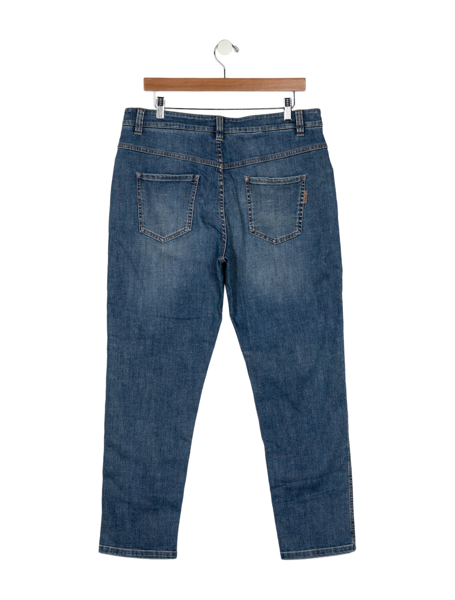 Brunello Cucinelli High-Rise Straight Leg Jeans