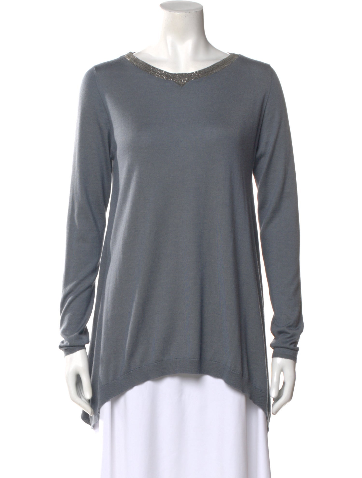Brunello Cucinelli Cashmere V-Neck Top