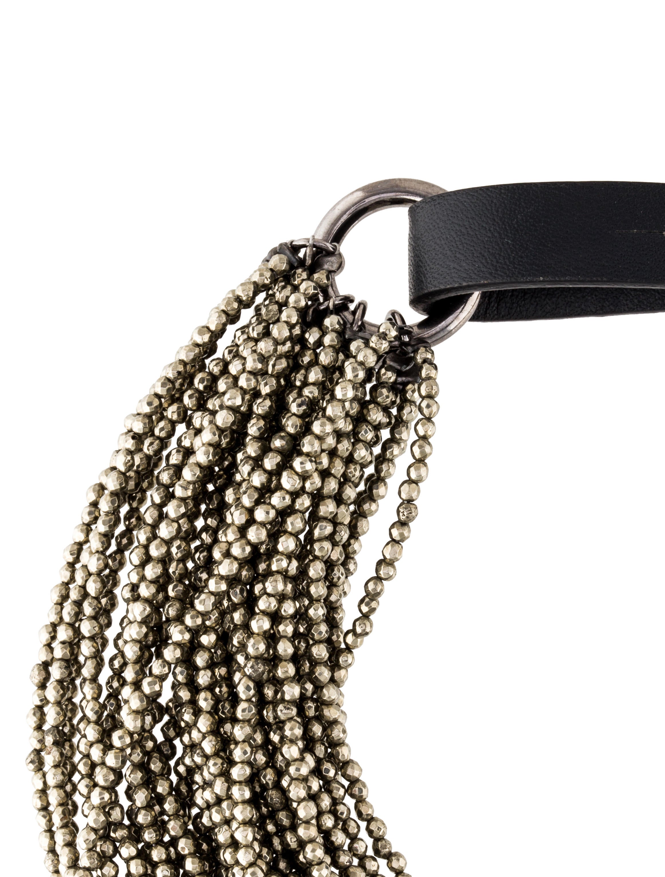 Brunello Cucinelli Multistrand Pyrite Bead Necklace - Necklaces ...