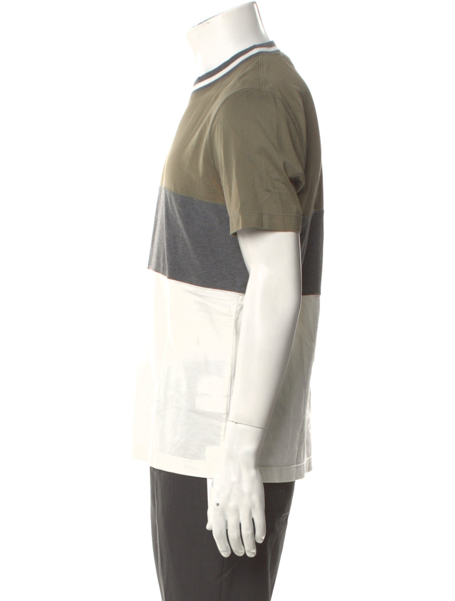 Brunello Cucinelli Striped Crew Neck T-Shirt