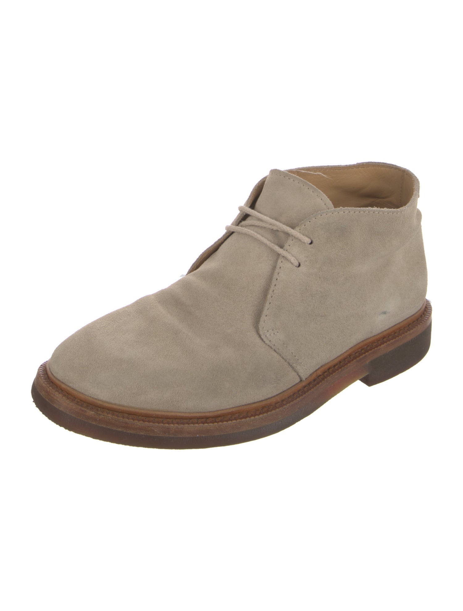 Brunello Cucinelli Suede Lace-Up Boots